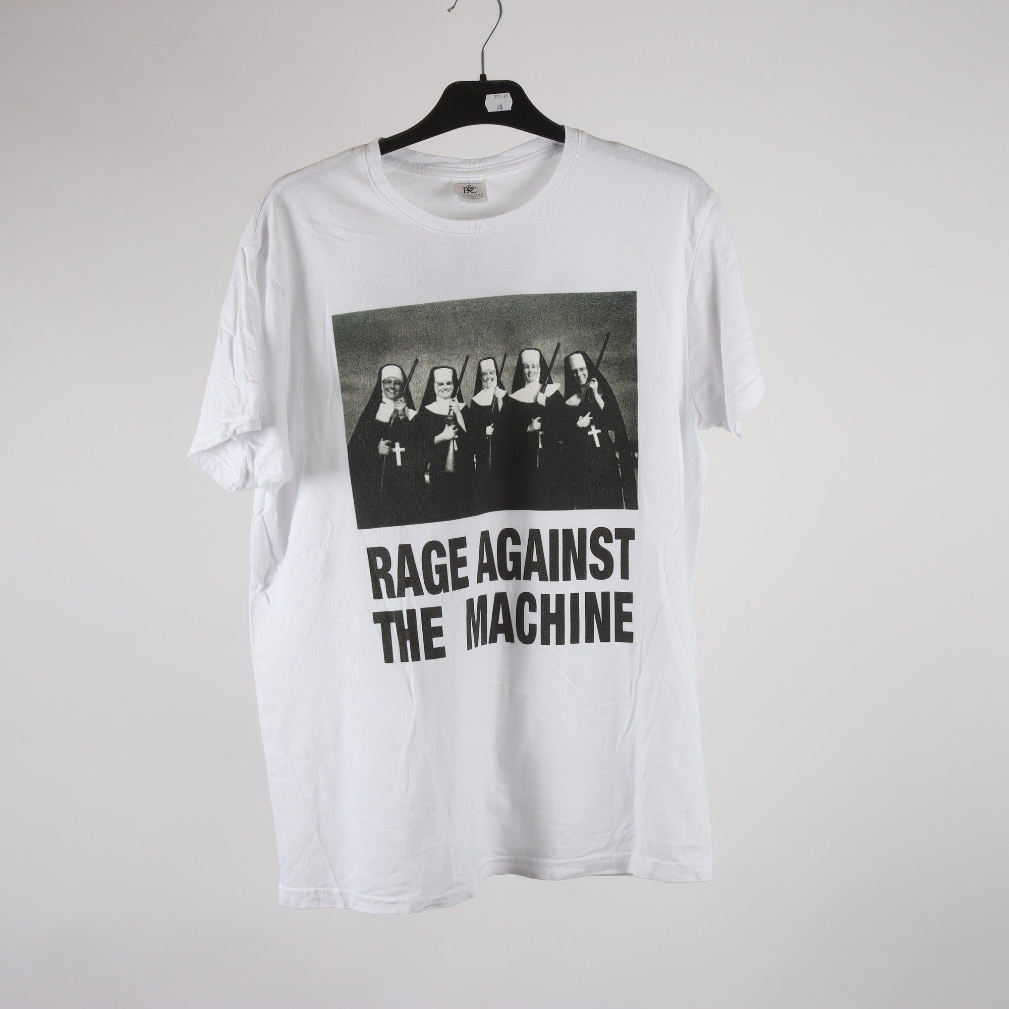 T-shirt, Rage Against The Machine, vit, stl. L
