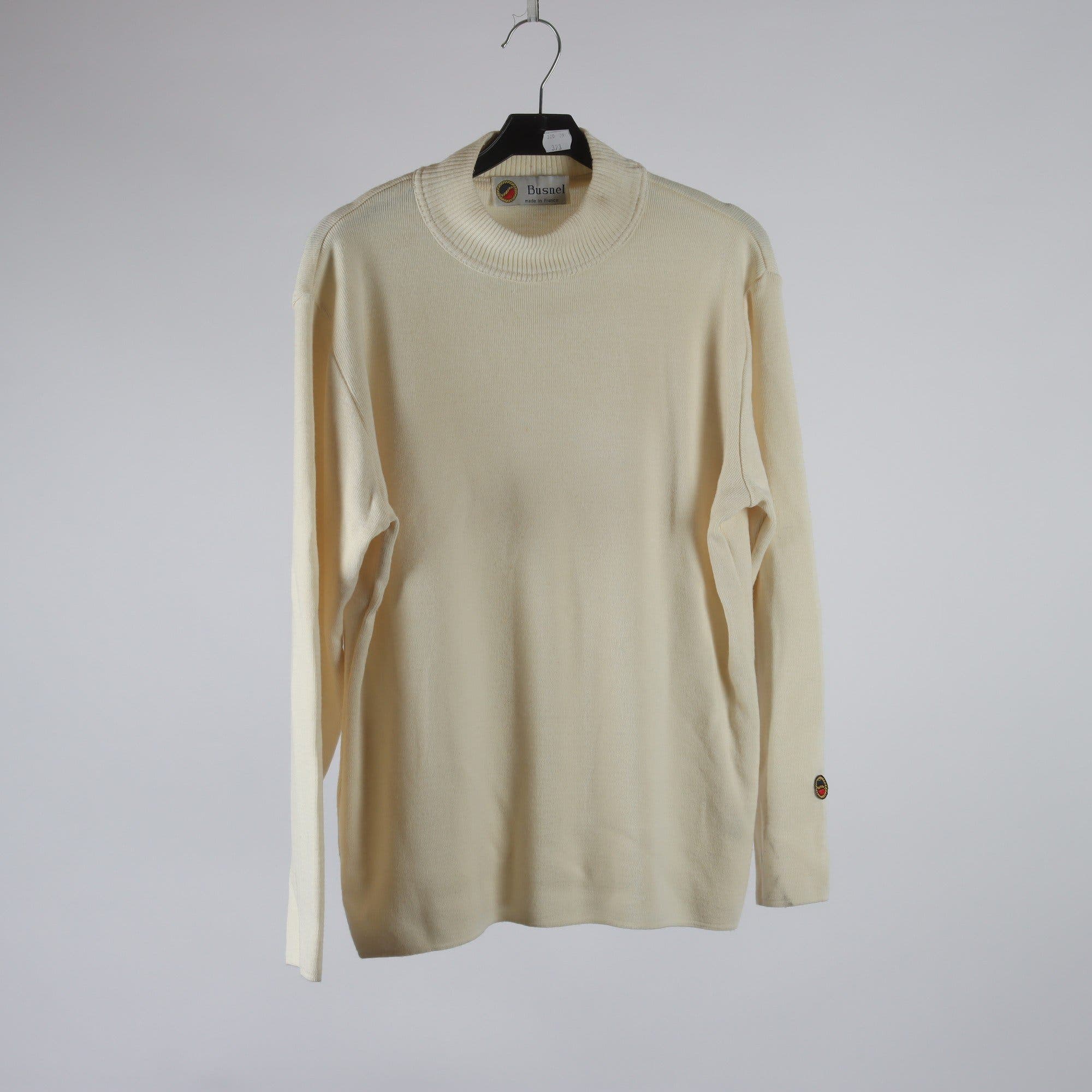 Tröja, Busnel, offwhite, 50% ull, stl. ca. M.