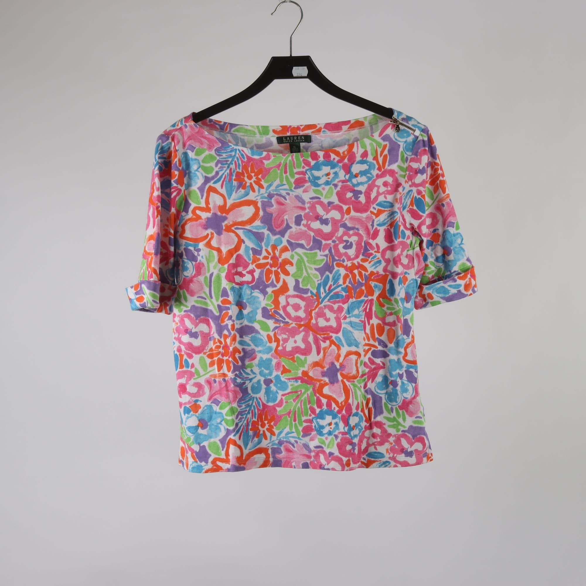Tröja, Lauren Ralph Lauren, rosa, blå, orange, stl. XL.