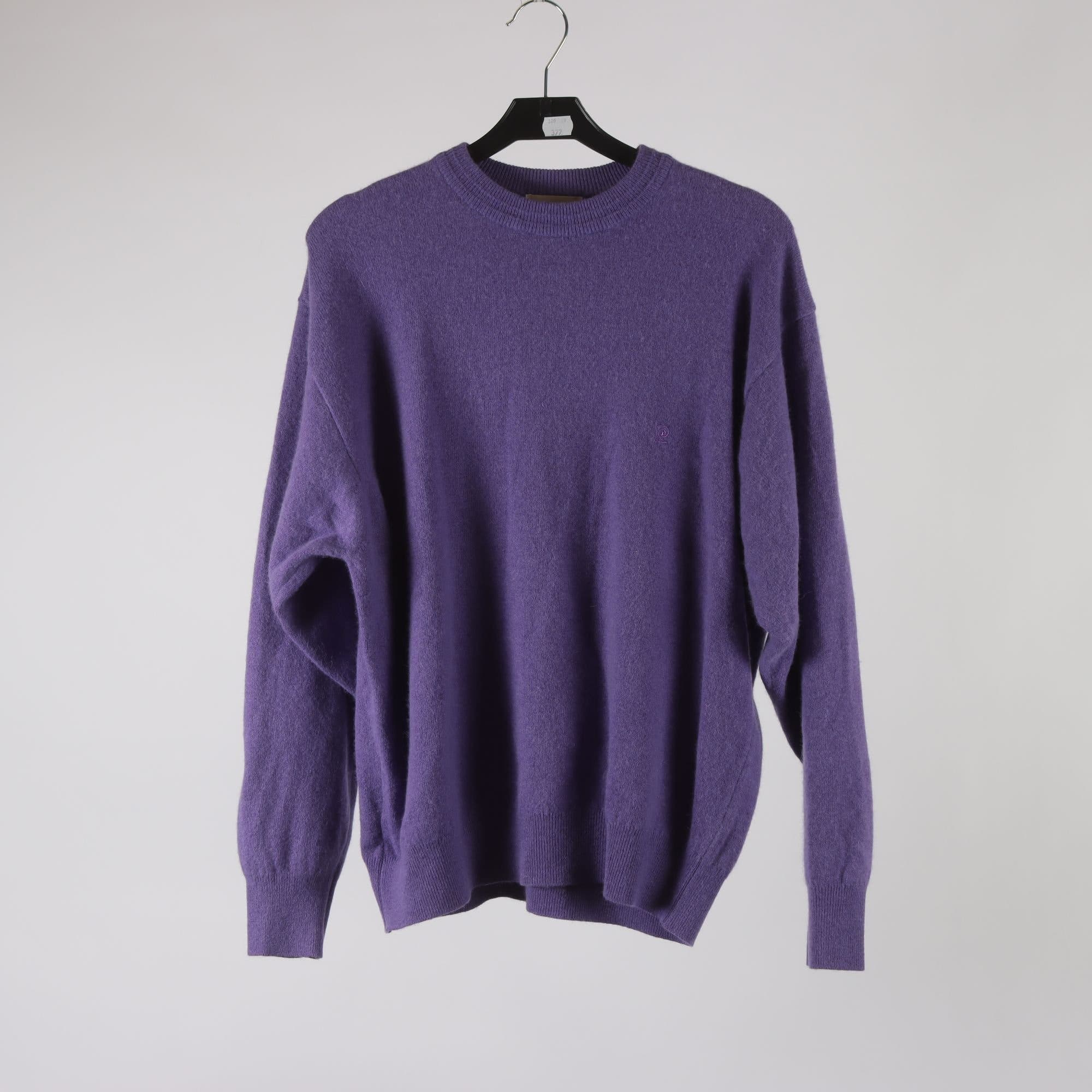 Tröja, Pierre Caridin, lila, lammull, angora, st. 48.