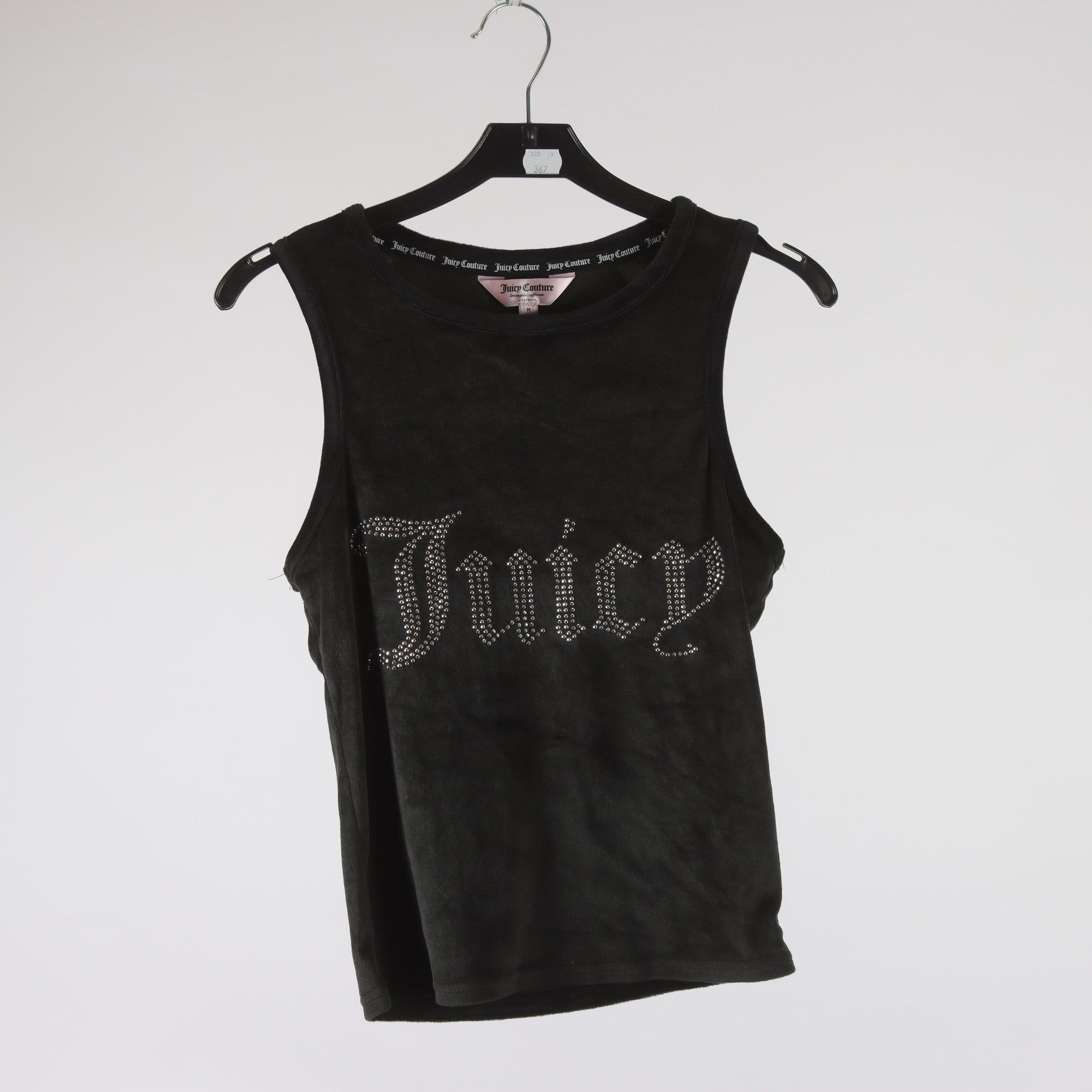 Linne/ Juicy Couture, svart, velour, stl. M.