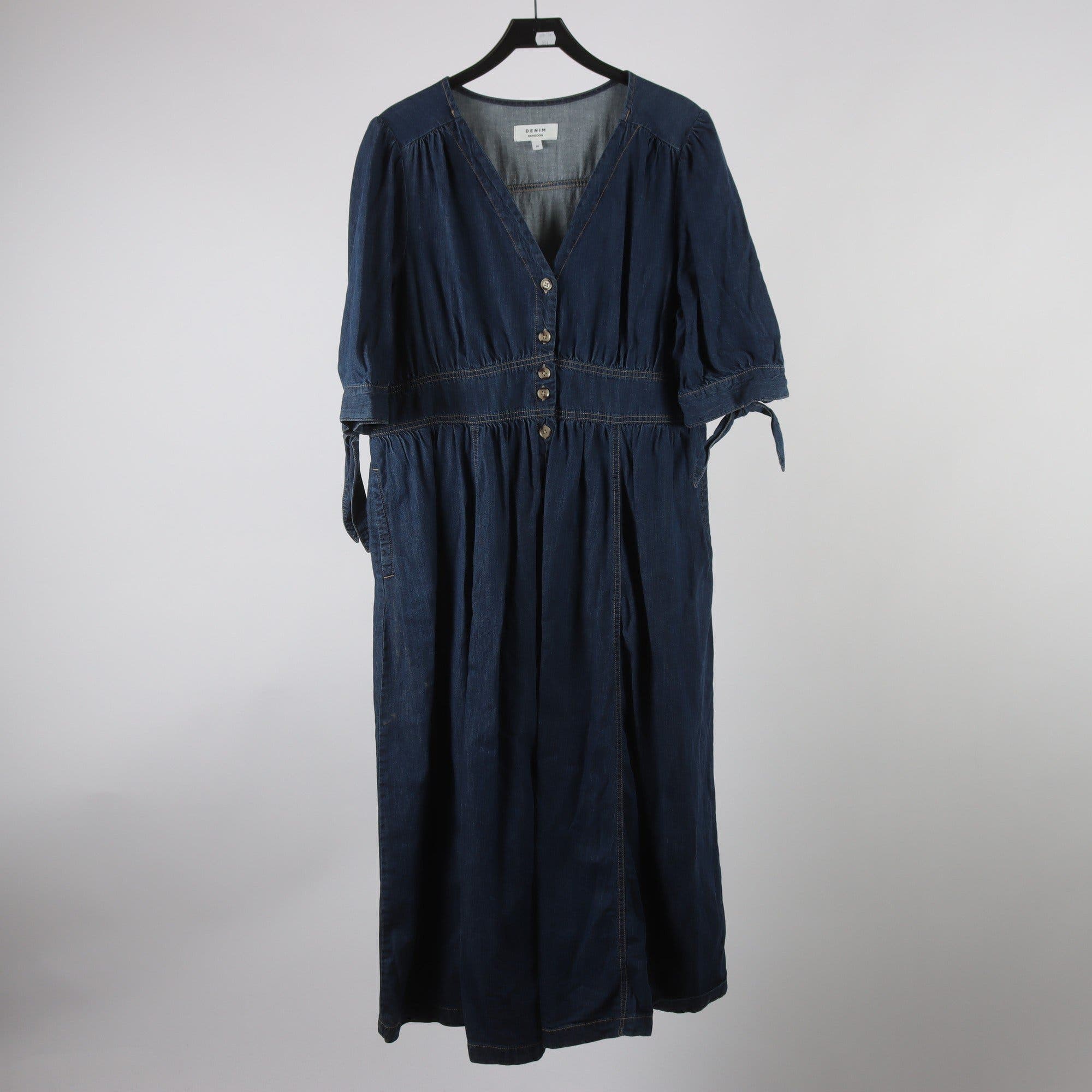 Jeansklänning, Denim Monsoon, blå, stl. ca. M/L.