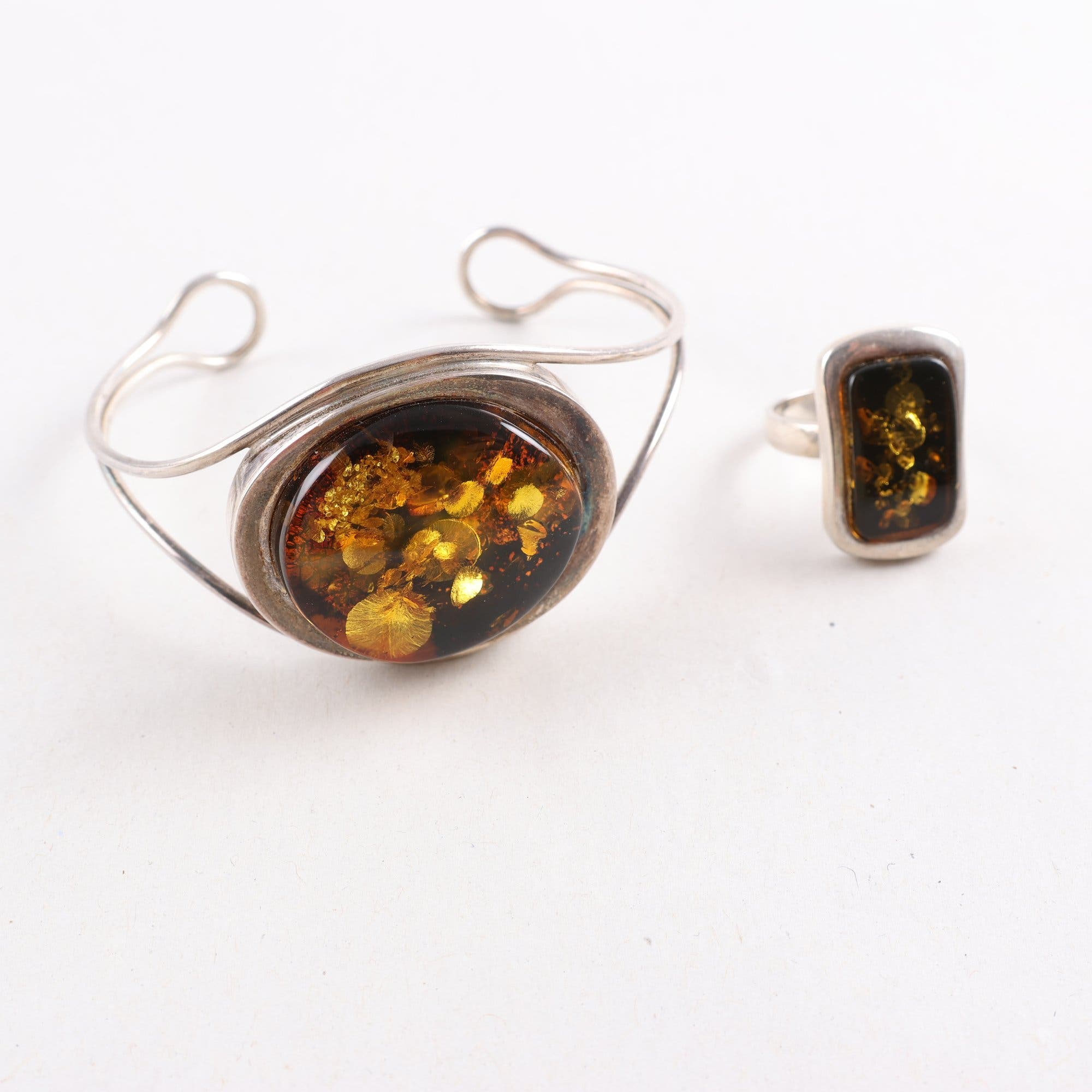 Smyckesset, silver, plast