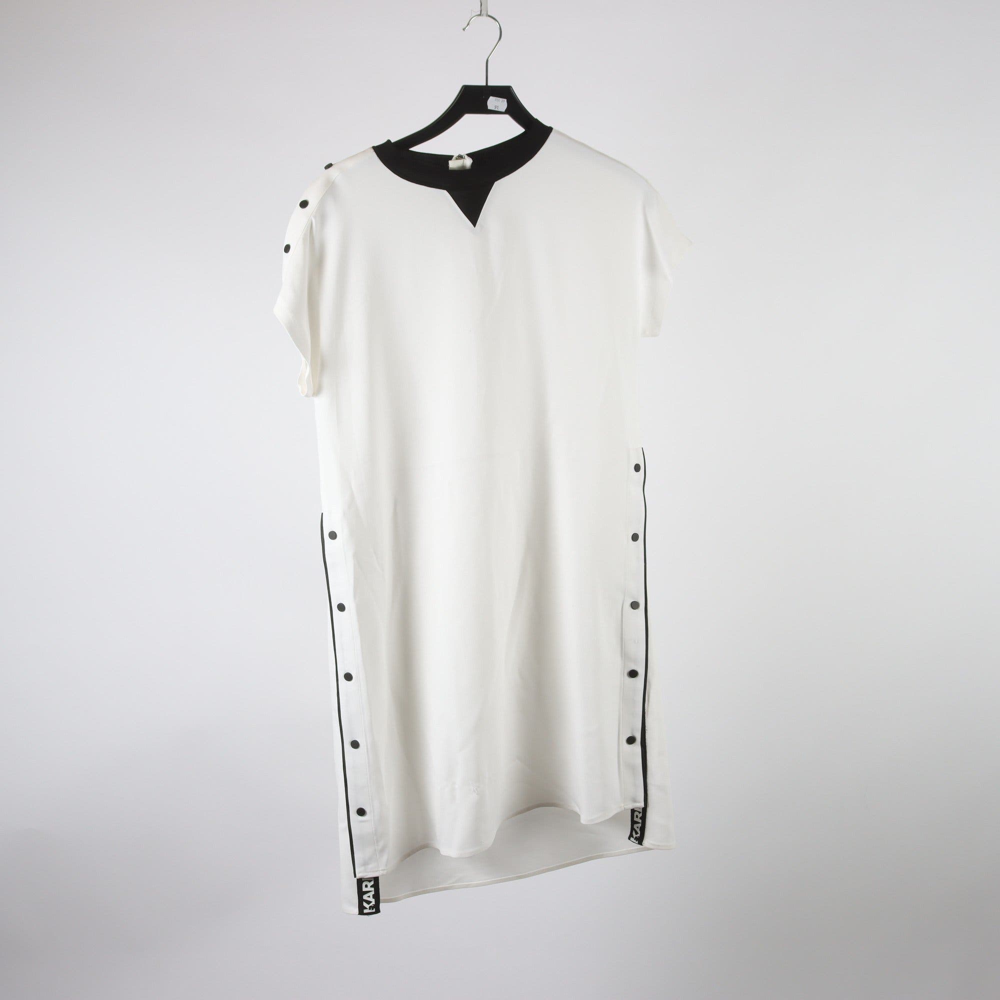 Klänning, Karl Lagerfeld, vit, svart, stl. 36