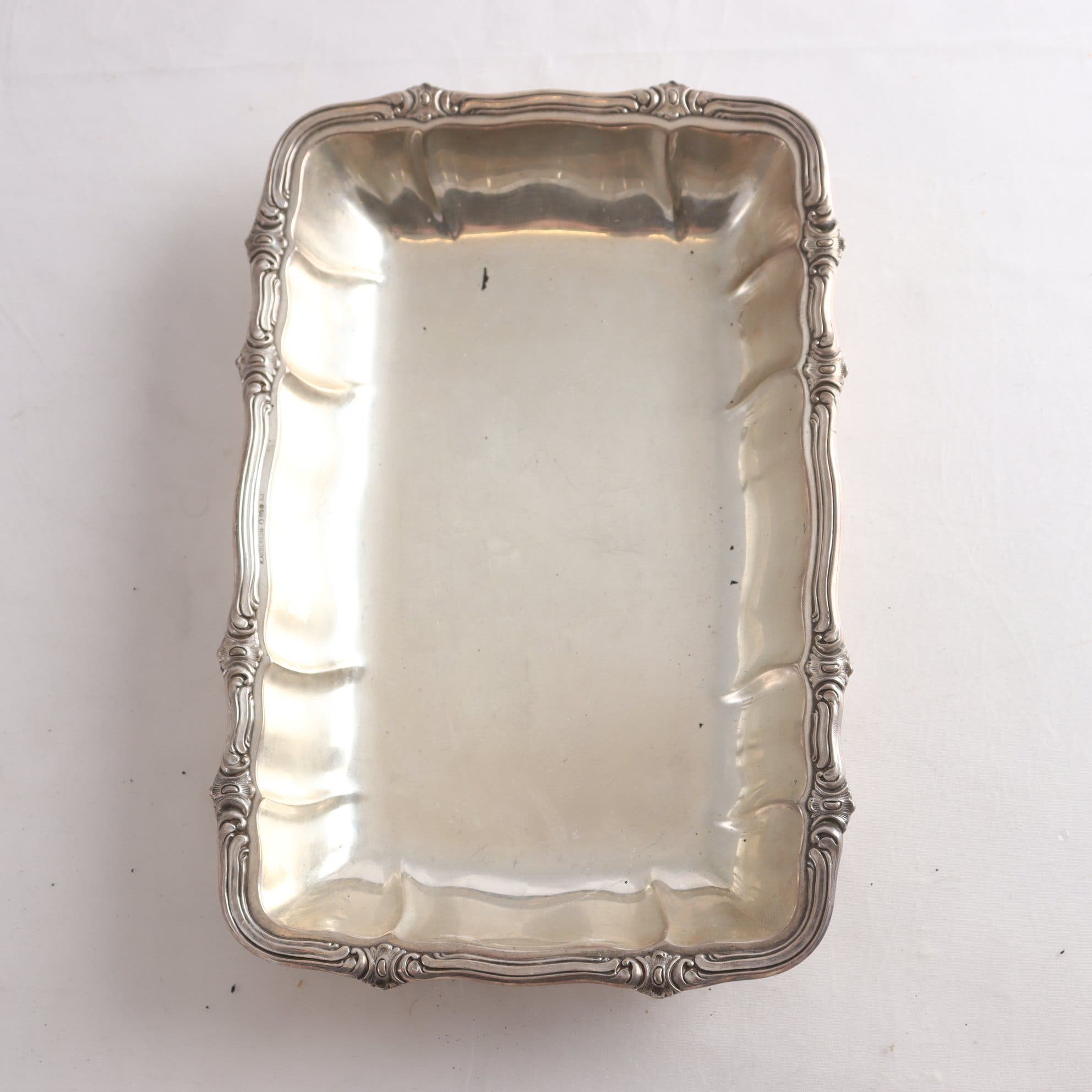 Skålfat, silver, kattfot, K. Anderson, 1921