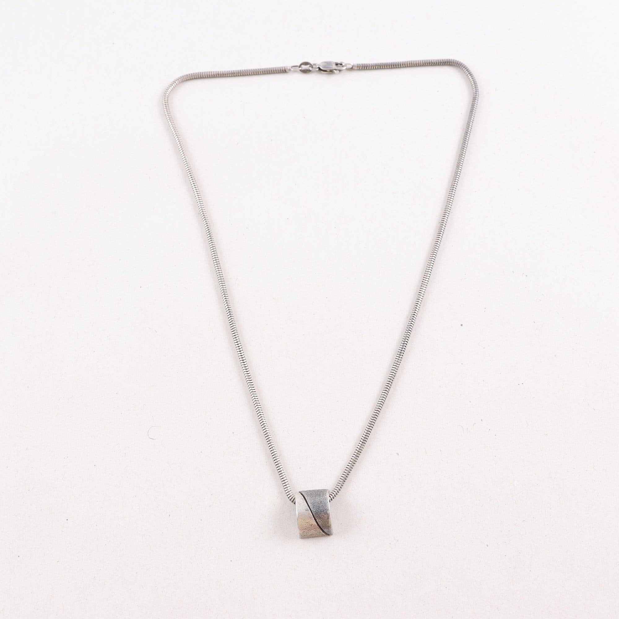 Halsband & hänge, silver