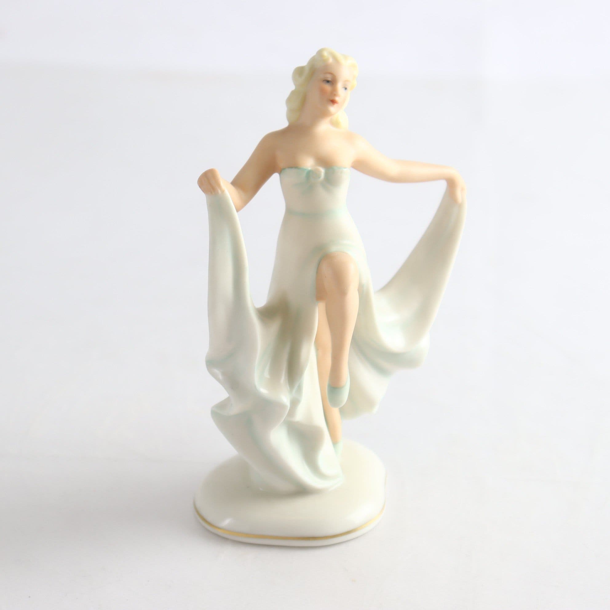 Figurin, porslin, Schaubach-Kunst, 1900-tal. Samfraktas ej