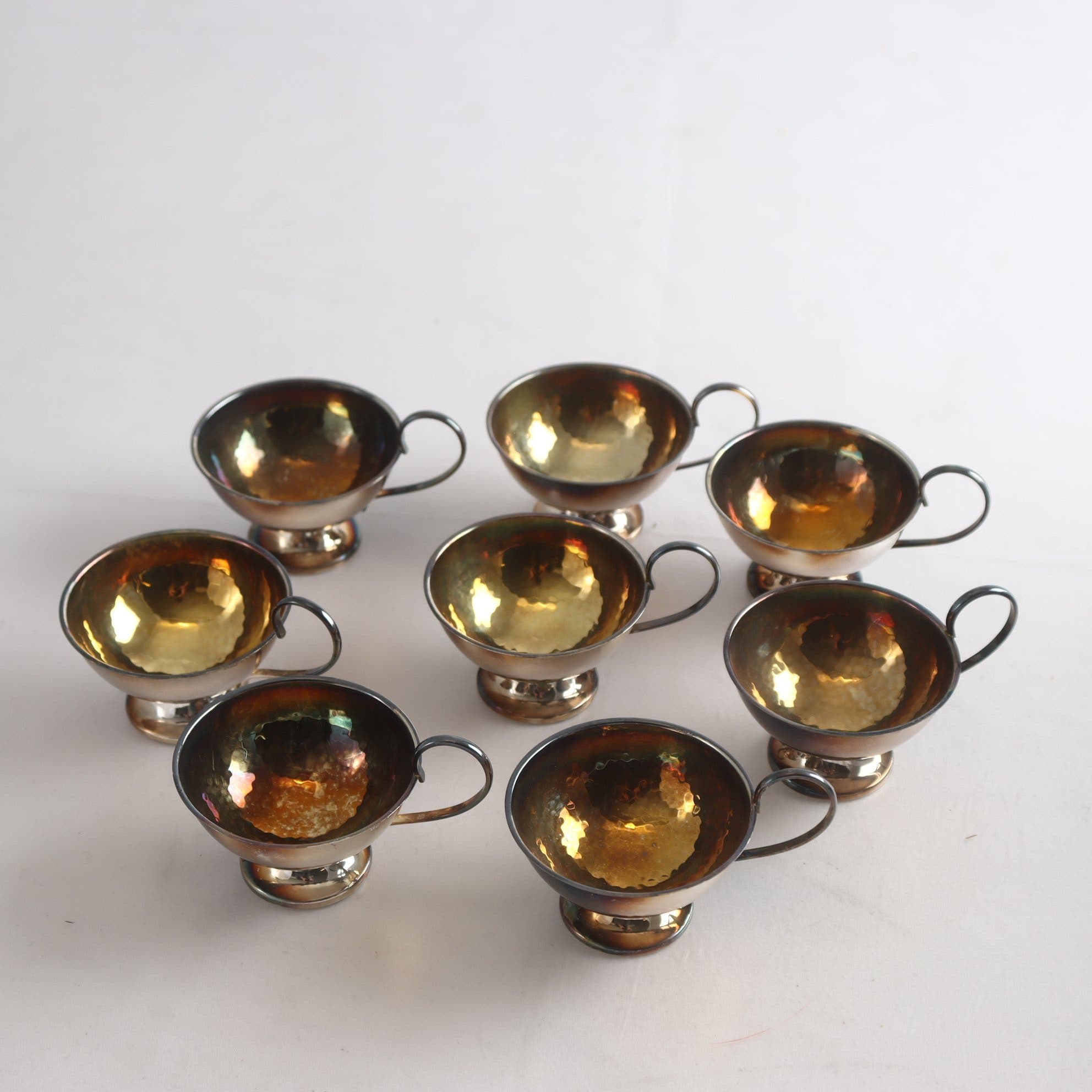 Supkoppar, silver, kattfot