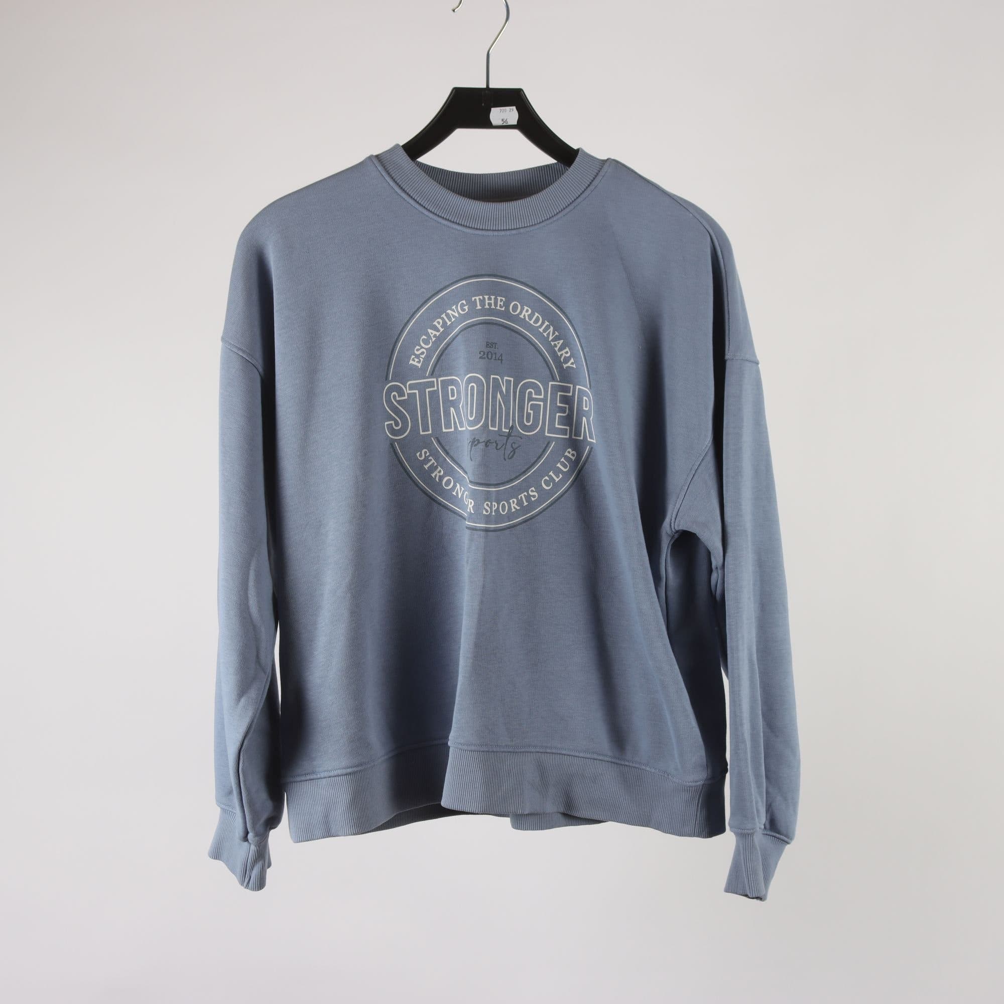 Sweatshirt, Stronger, blå, stl. XS