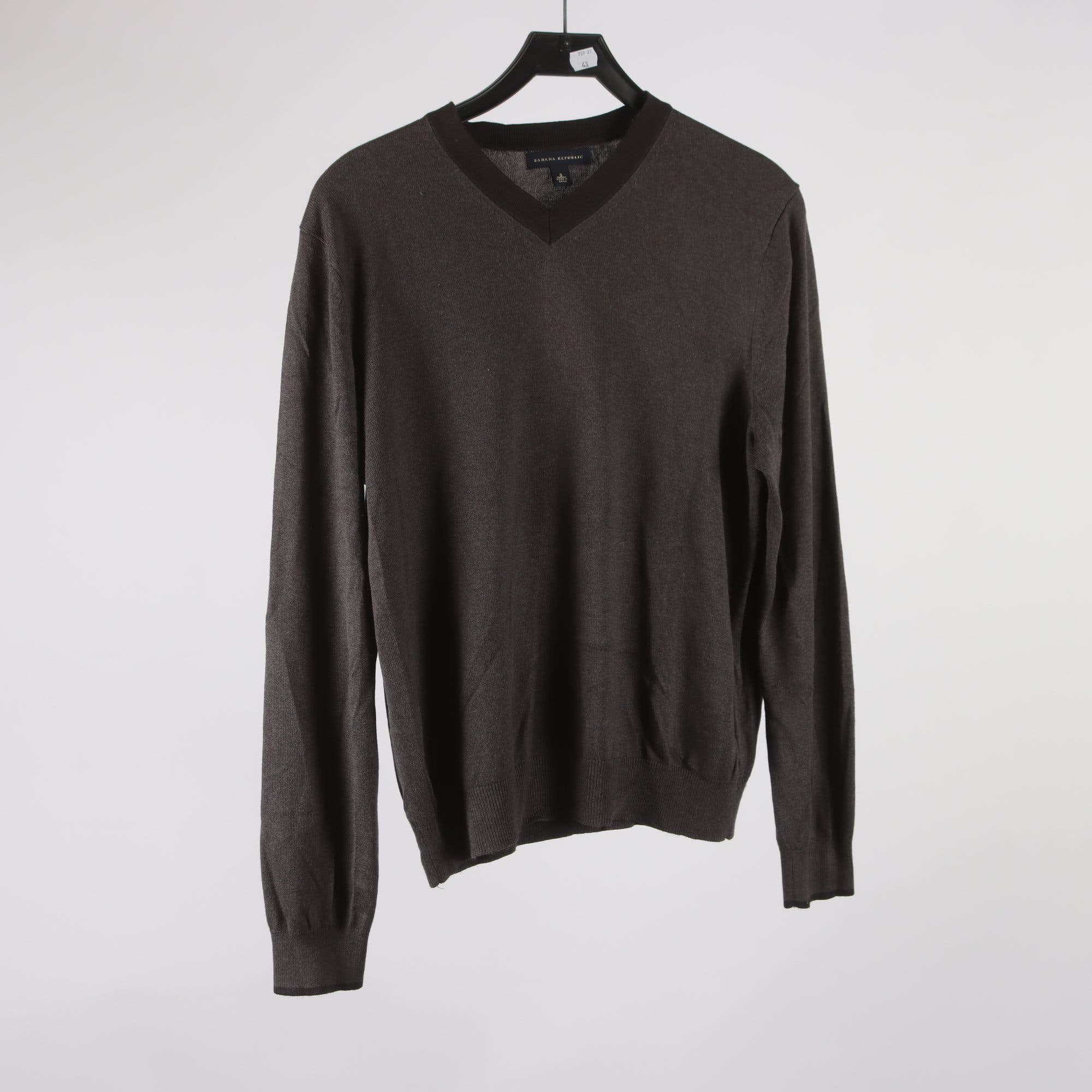 Tröja, Banana Republic, grå, 80% silk, stl. S