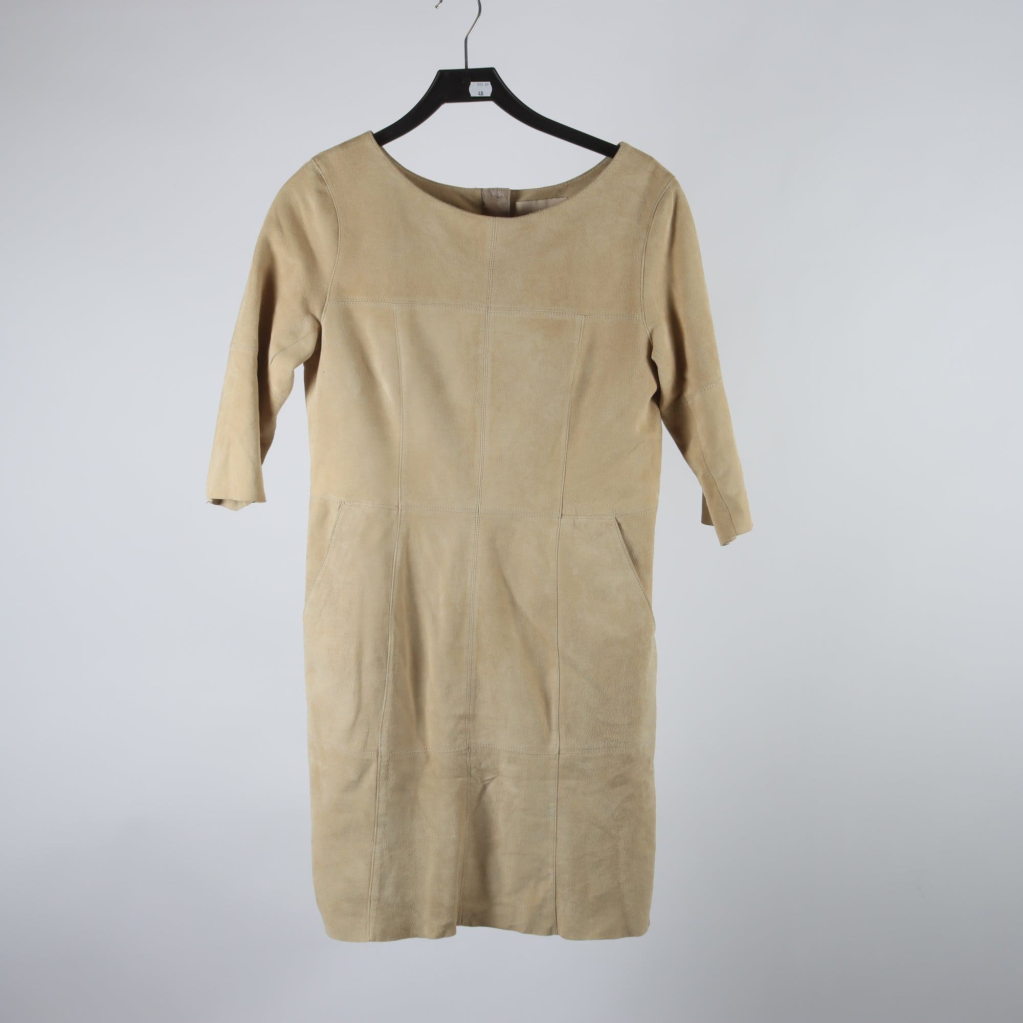 Mockaklänning, H&M, beige, stl. 40