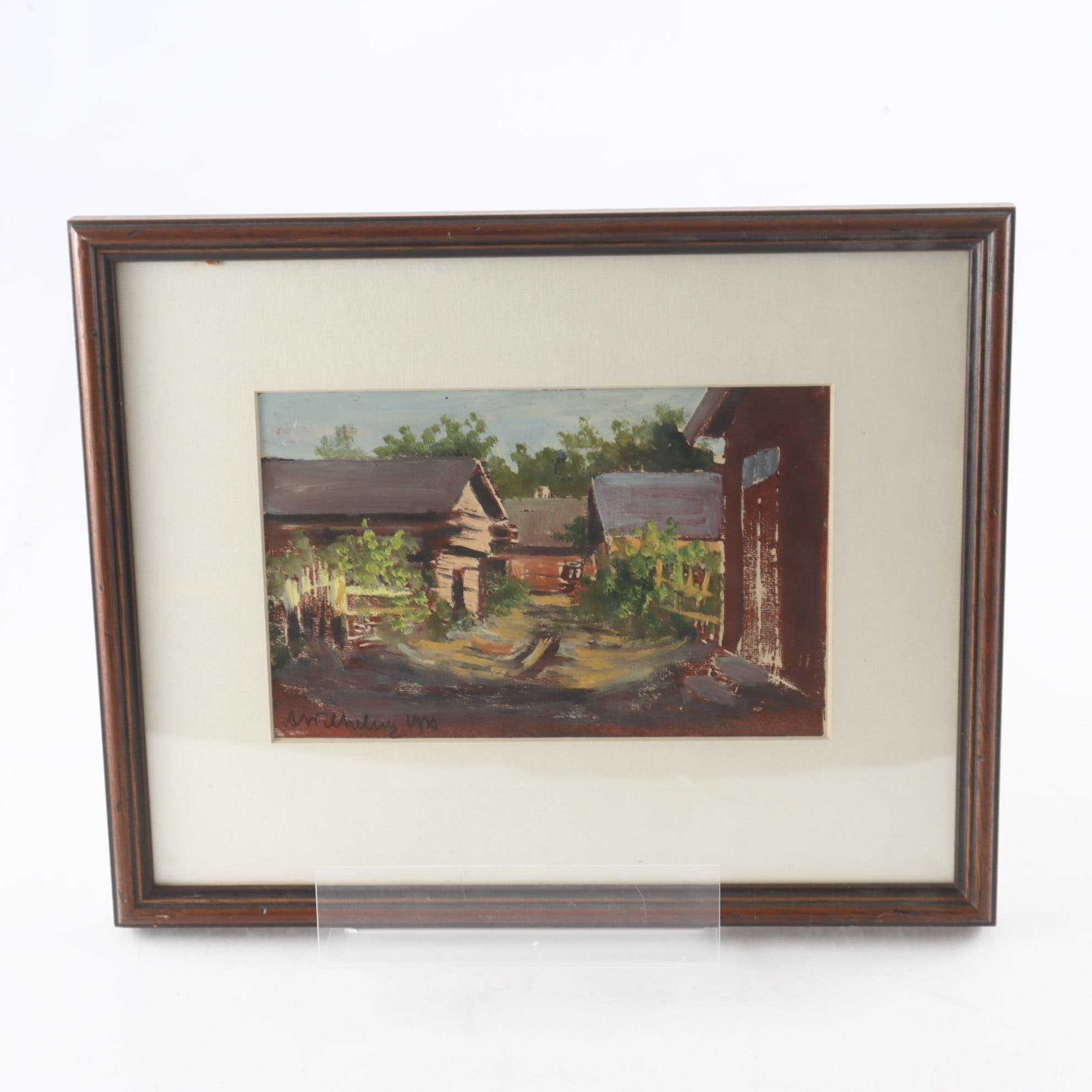 Akvarell, Astrid Theselius, (1927-2019), signerad. Samfraktas ej