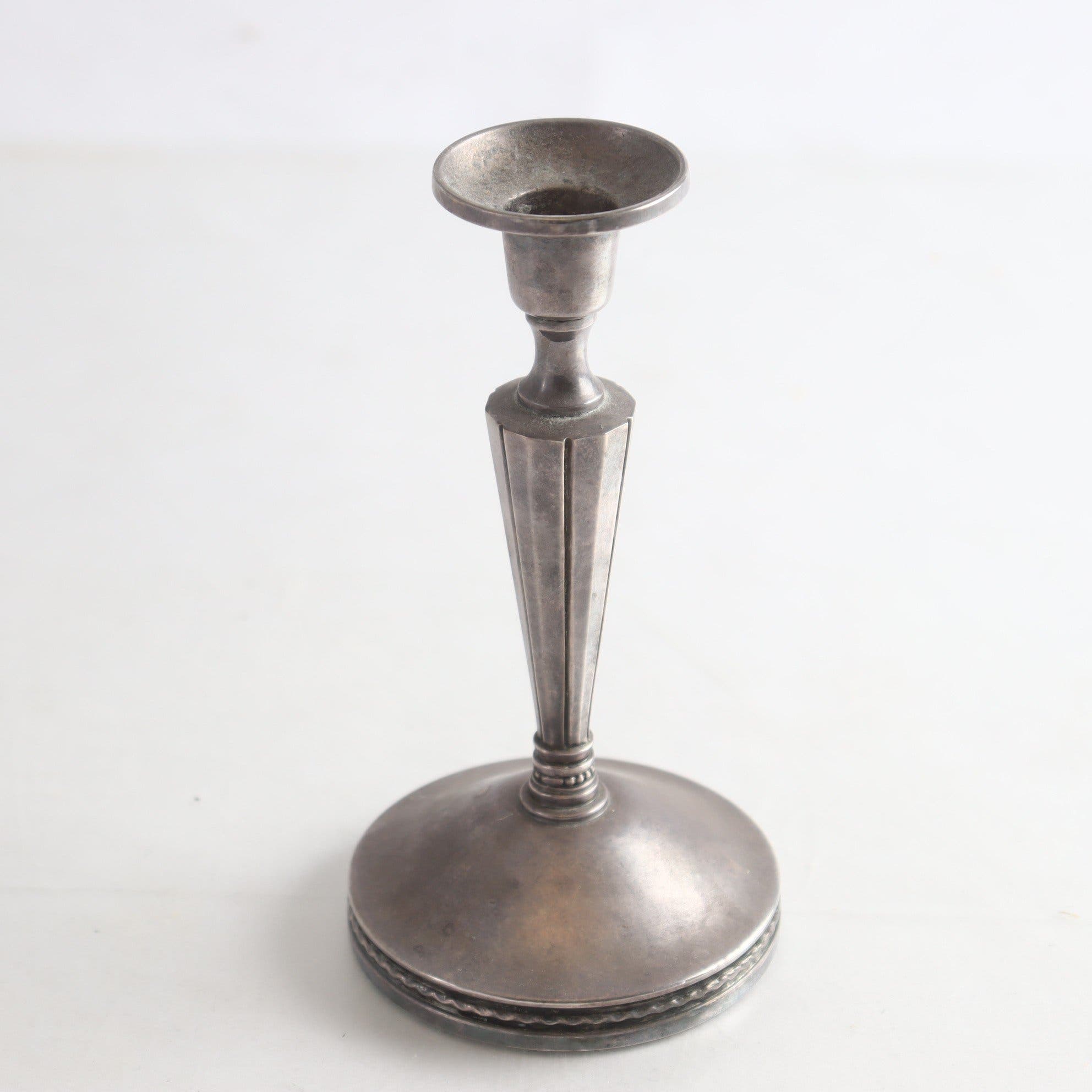 Ljusstake, silver, kattfot, 1974