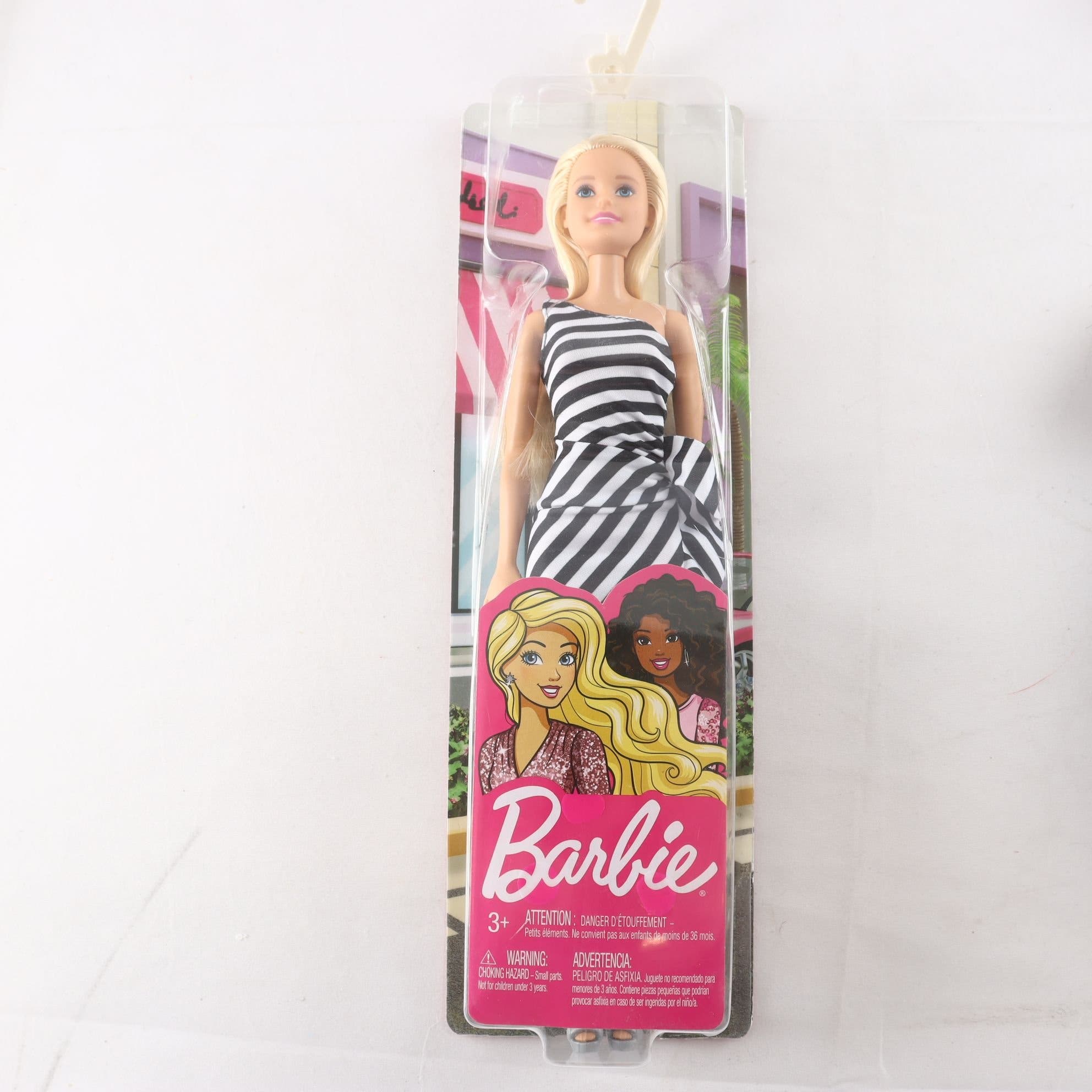 Dockor, Barbie-mattel, 5st, en är oöppnad.