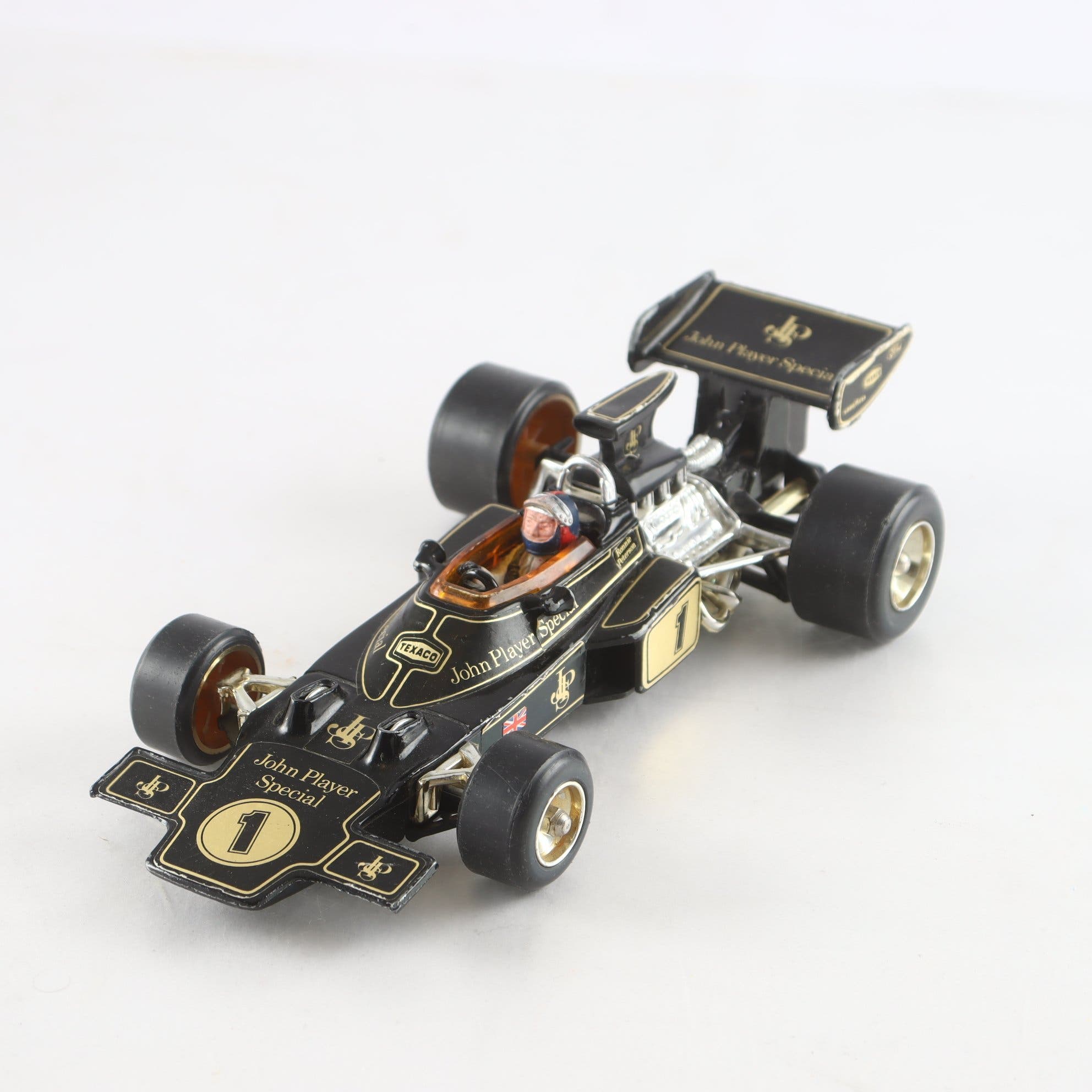 Racerbil, Corgi,john player special,ronnie pettersson,stor mod.