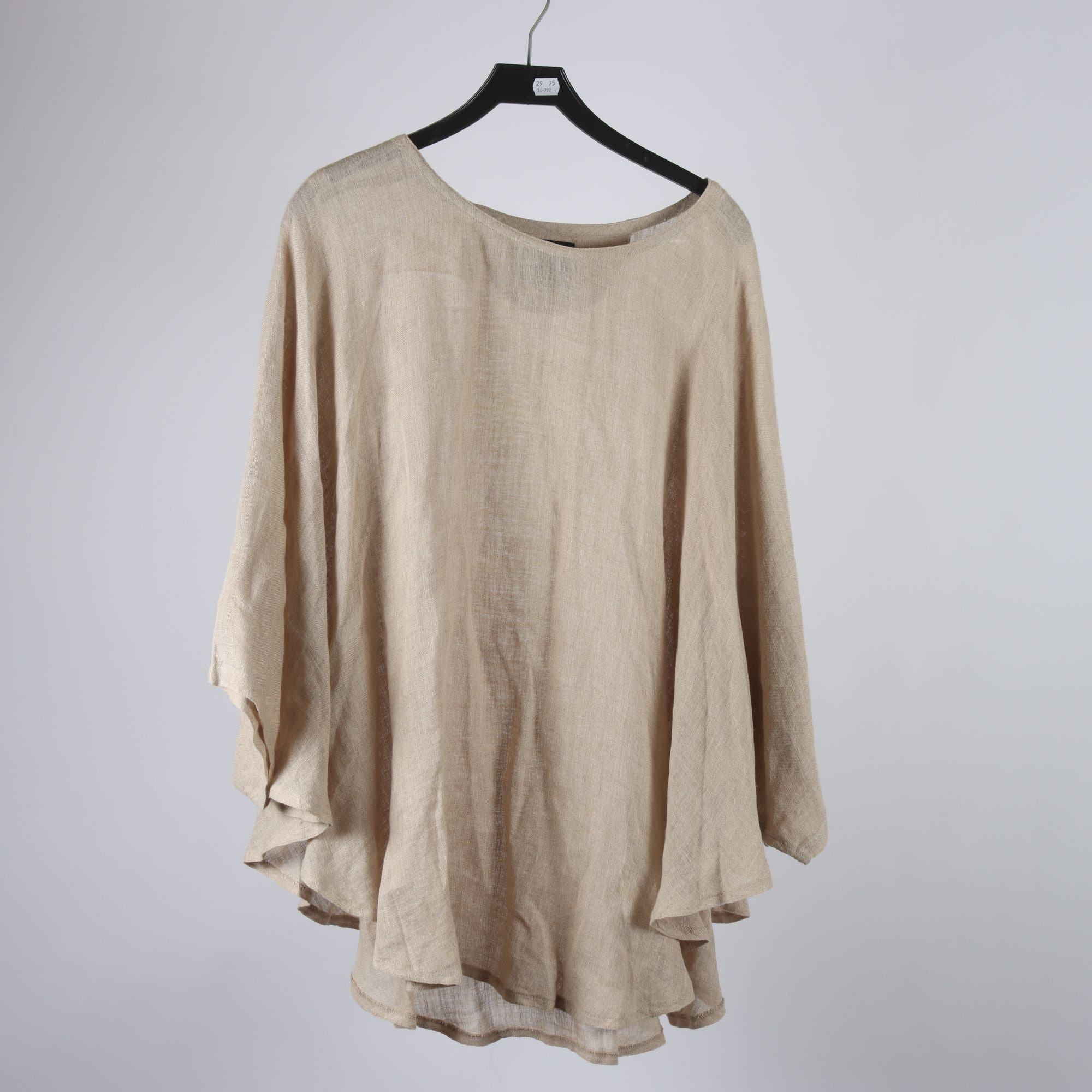 Poncho, Olars Ulla Klädd i Konst, 100% lin, stl. one size