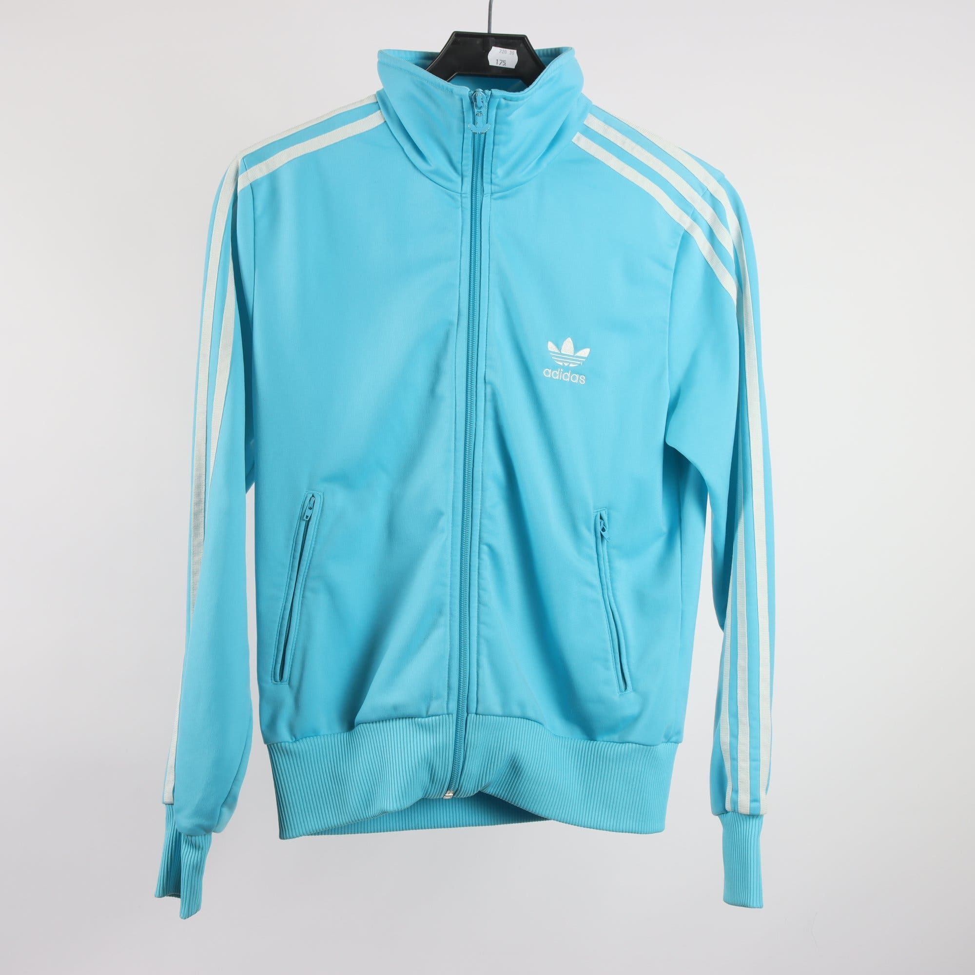 Sportjacka, Adidas, blå, vit, stl. 42