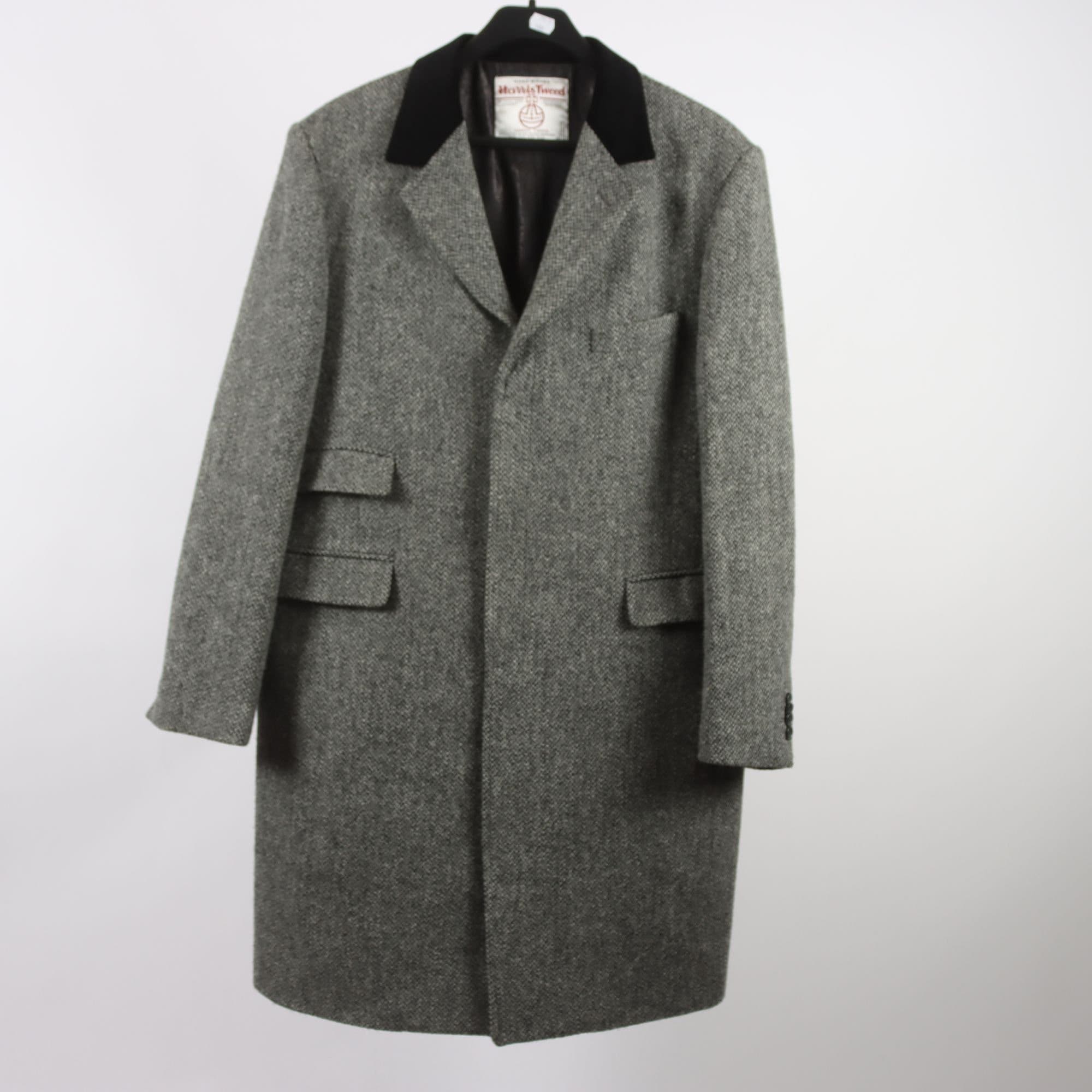 Rock, Harris Tweed, grå, 100% ull, stl. 40 (50)
