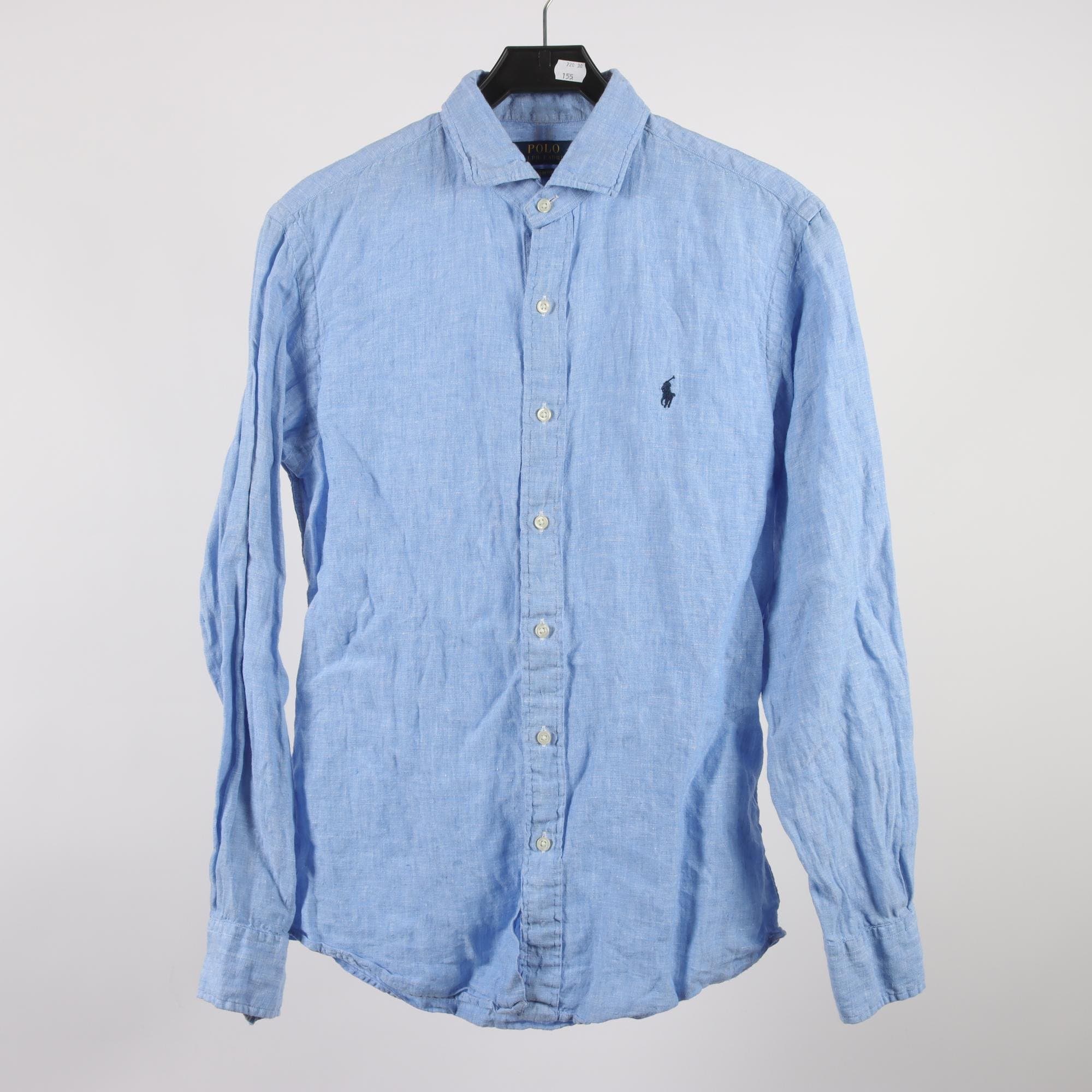 Skjorta, Polo Ralph Lauren, blå, 100% linne, stl. M