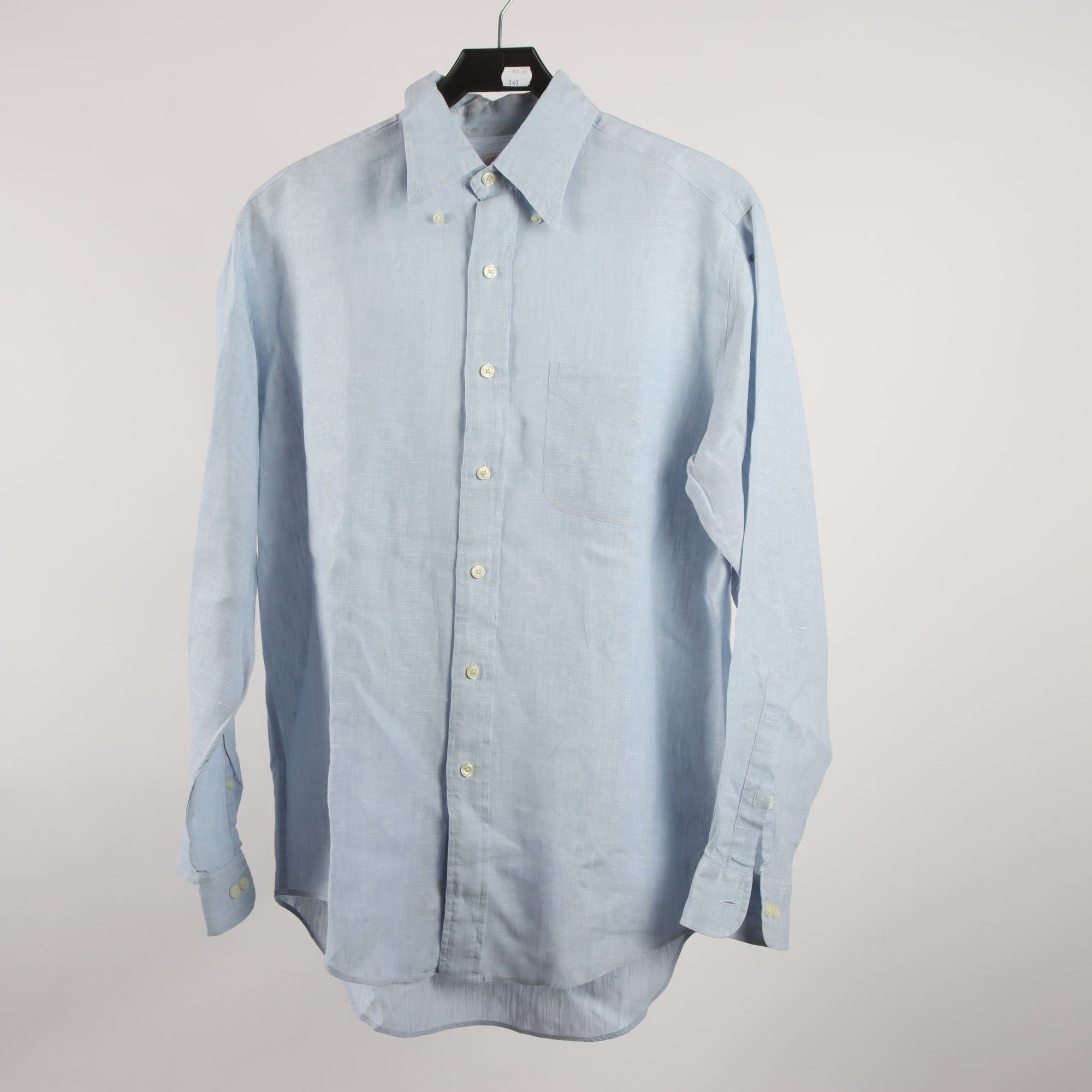Skjorta, Brooks Brothers, blå, 100% linne, stl. M