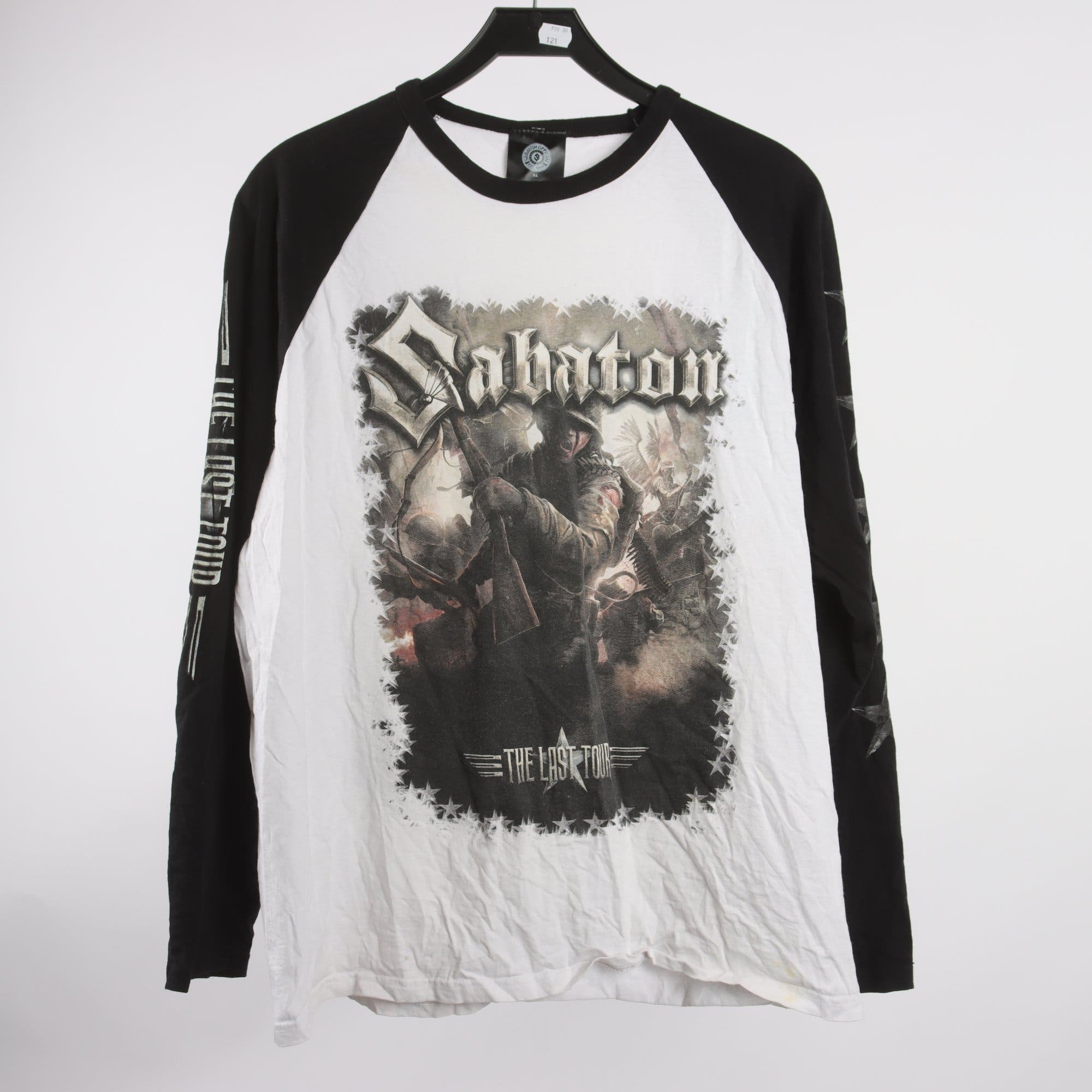 Tröja, Sabaton, vit, svart, stl. XL