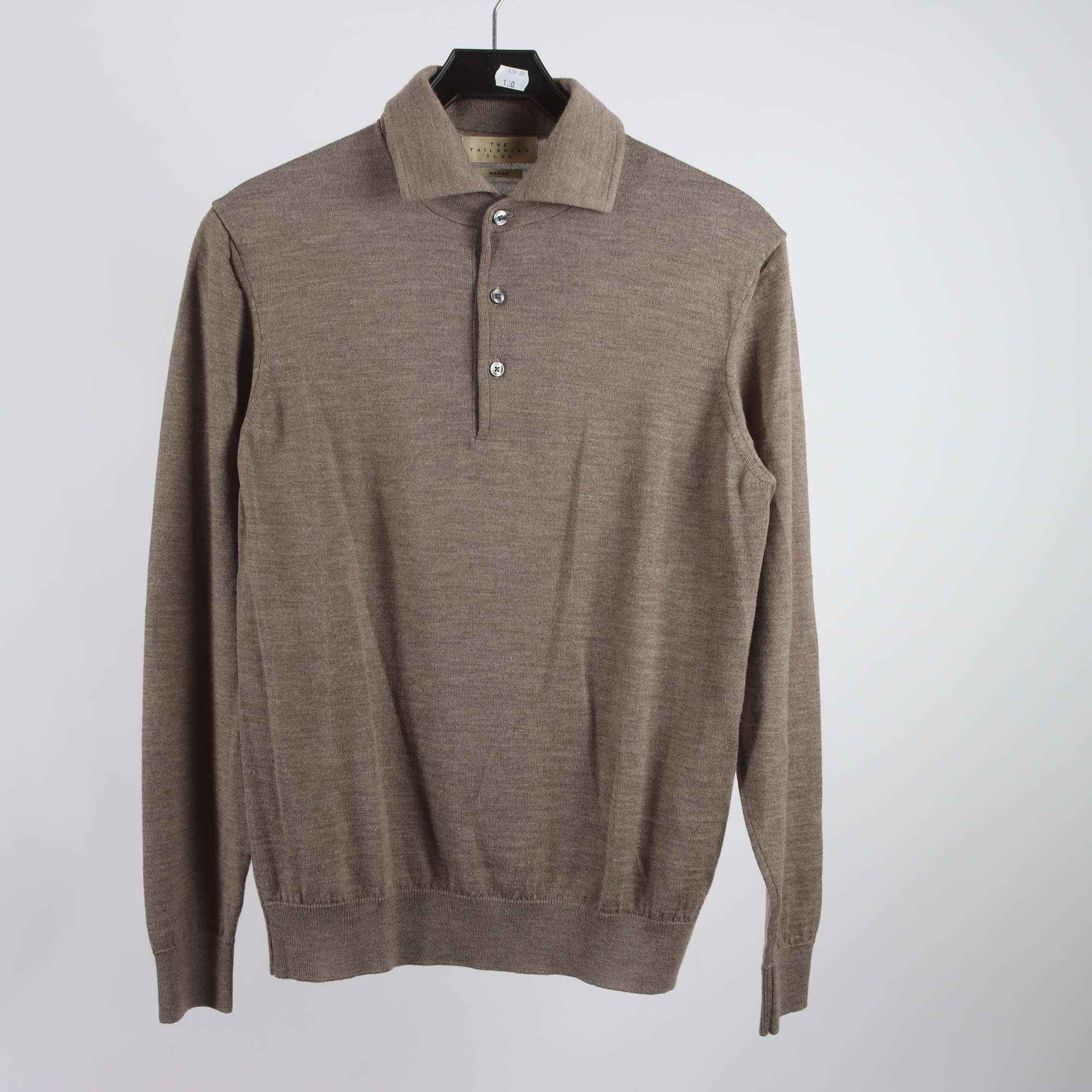 Tröja, The Tailoring Club, brun, 100% ull, stl. M