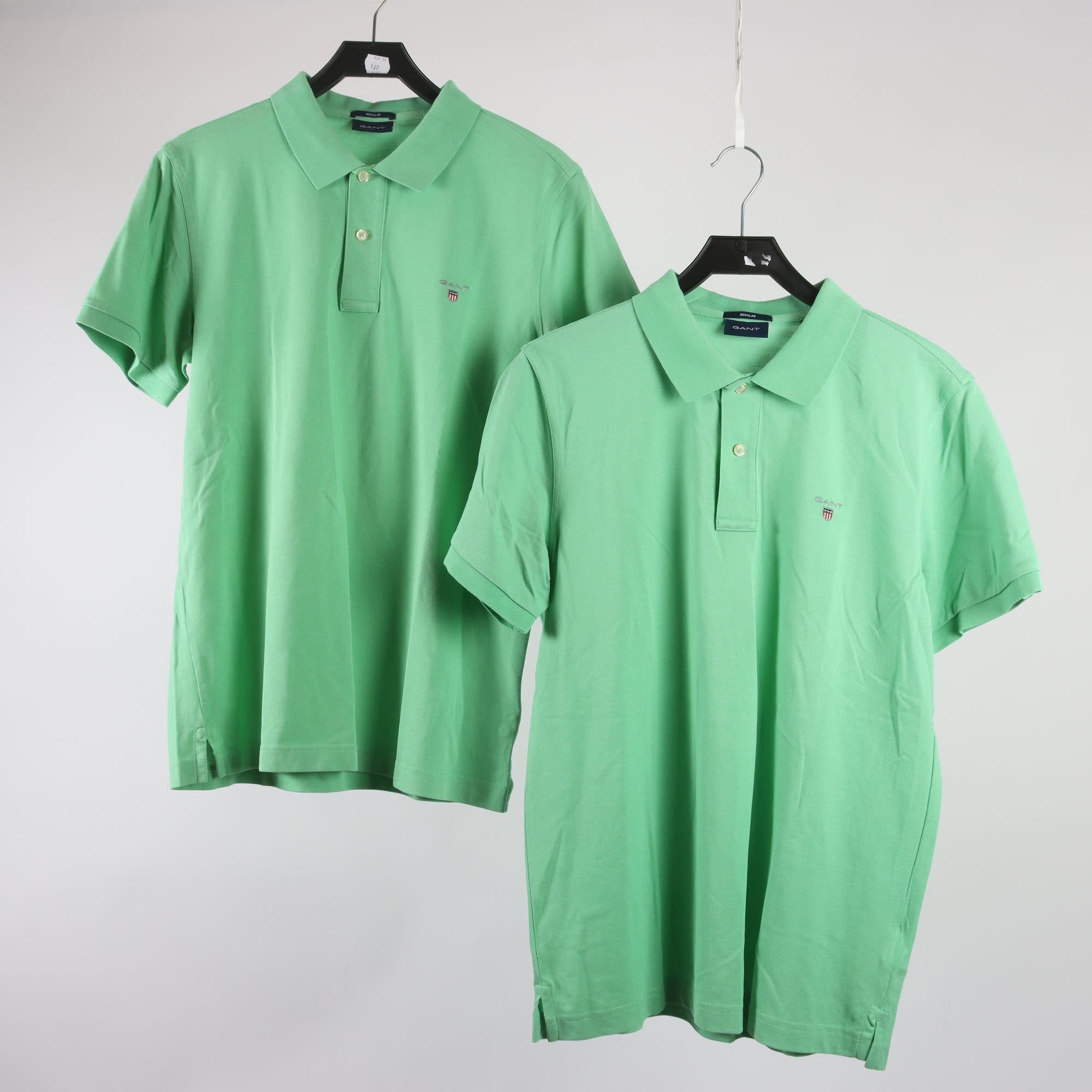 Pikétröja, 2-pack, Gant, grön, stl. L