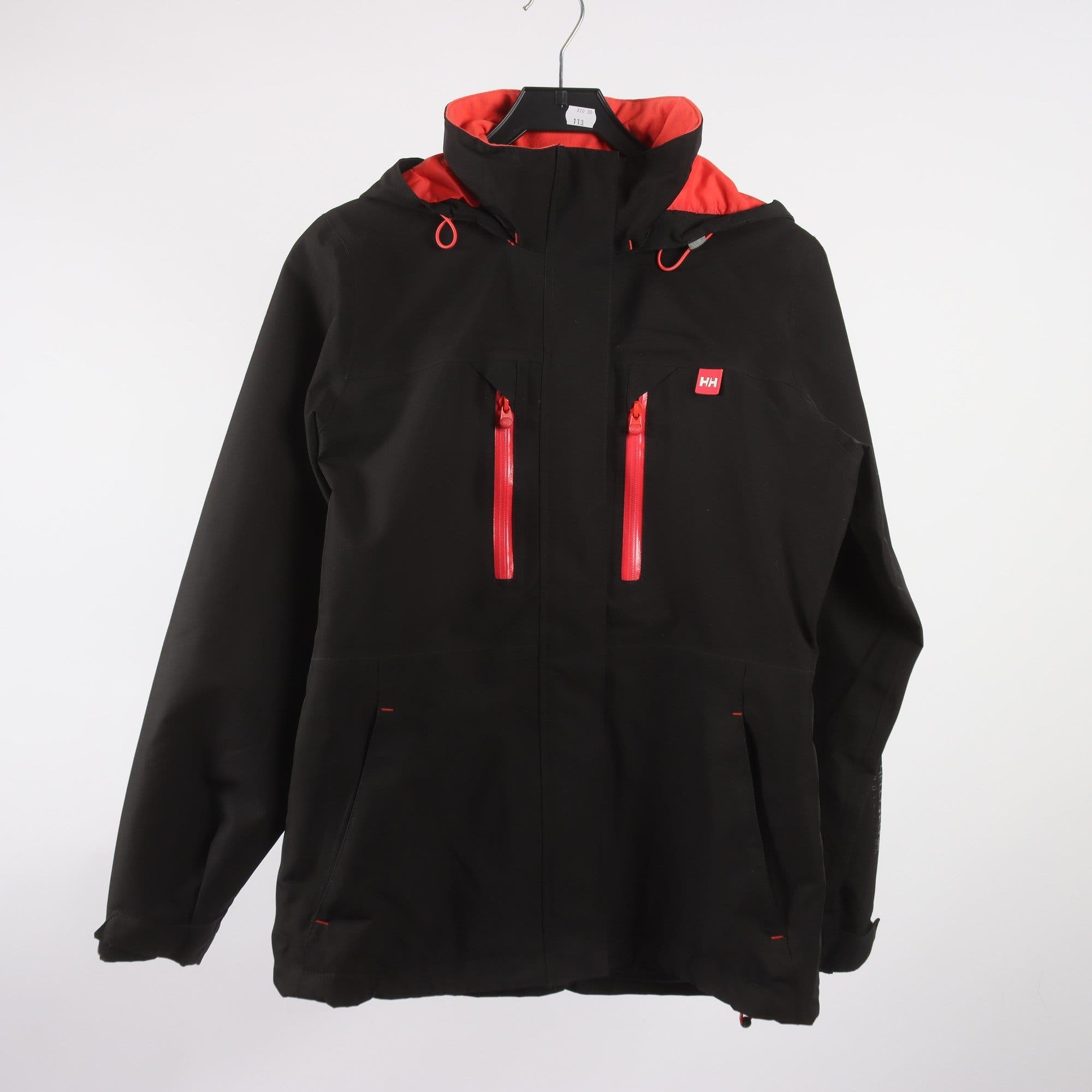 Jacka, Helly Hansen, svart, röd, stl. M