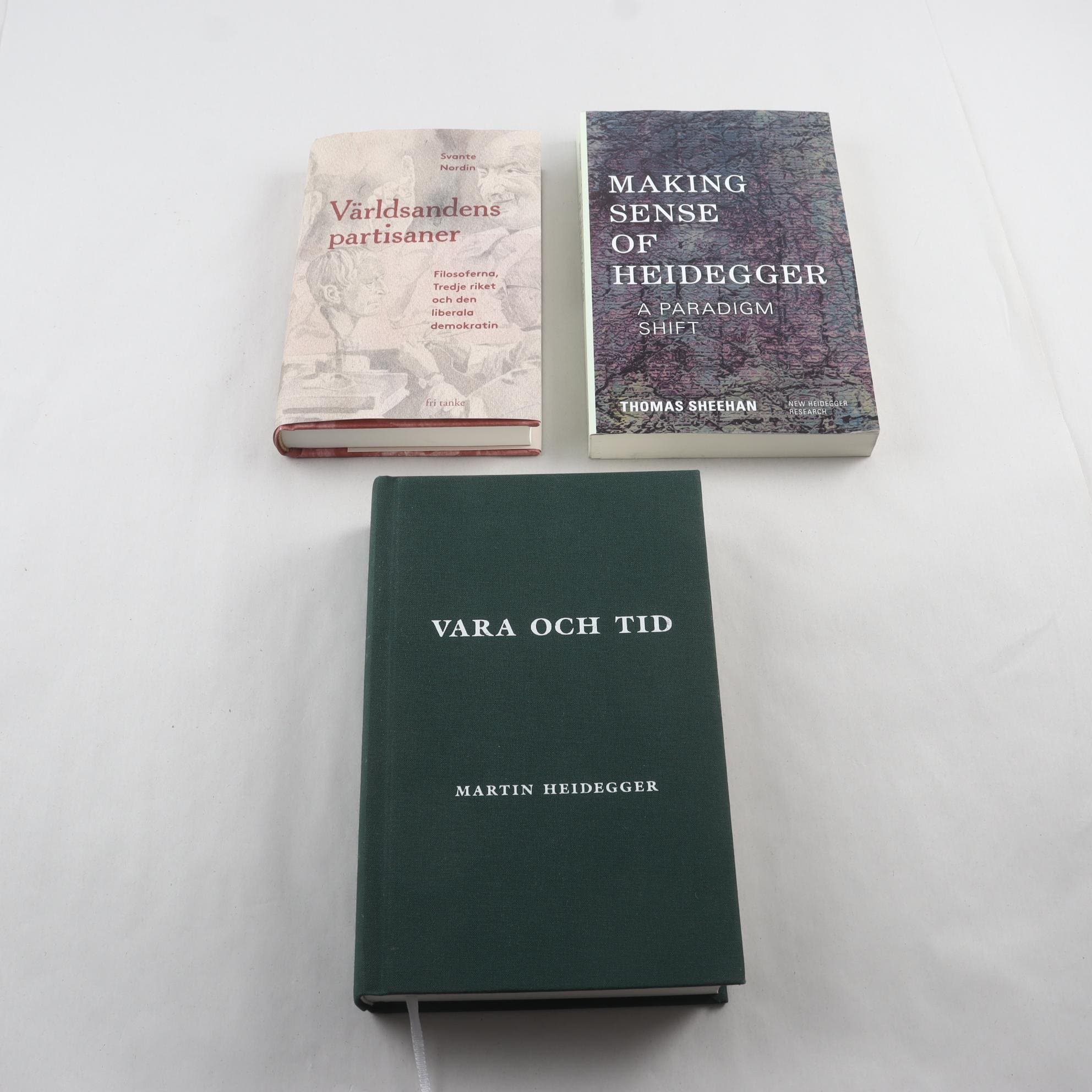 Martin Heidegger, bokpaket med 3 volymer