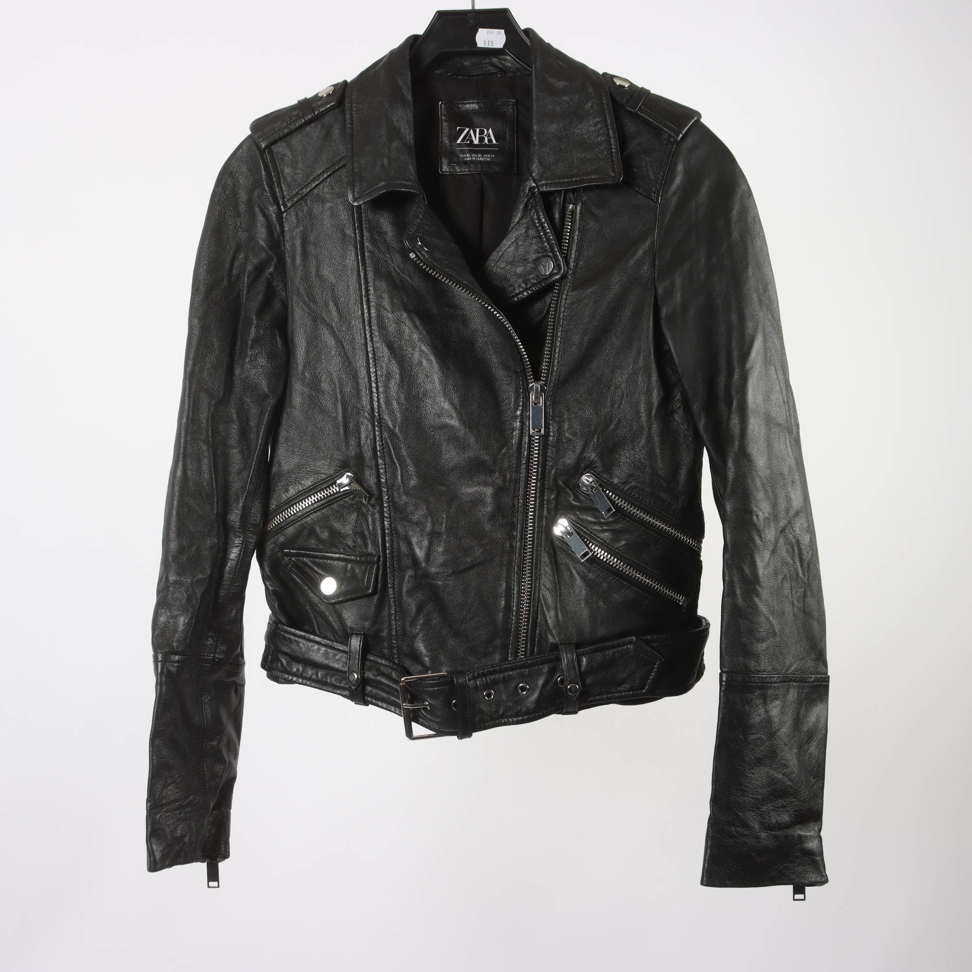 Skinnjacka, Zara, svart, stl. XS