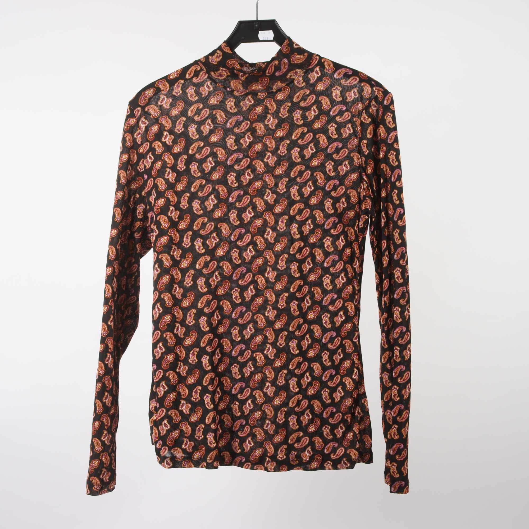 Tröja, Diane von Furstenberg, mönstrad, svart, stl. L.