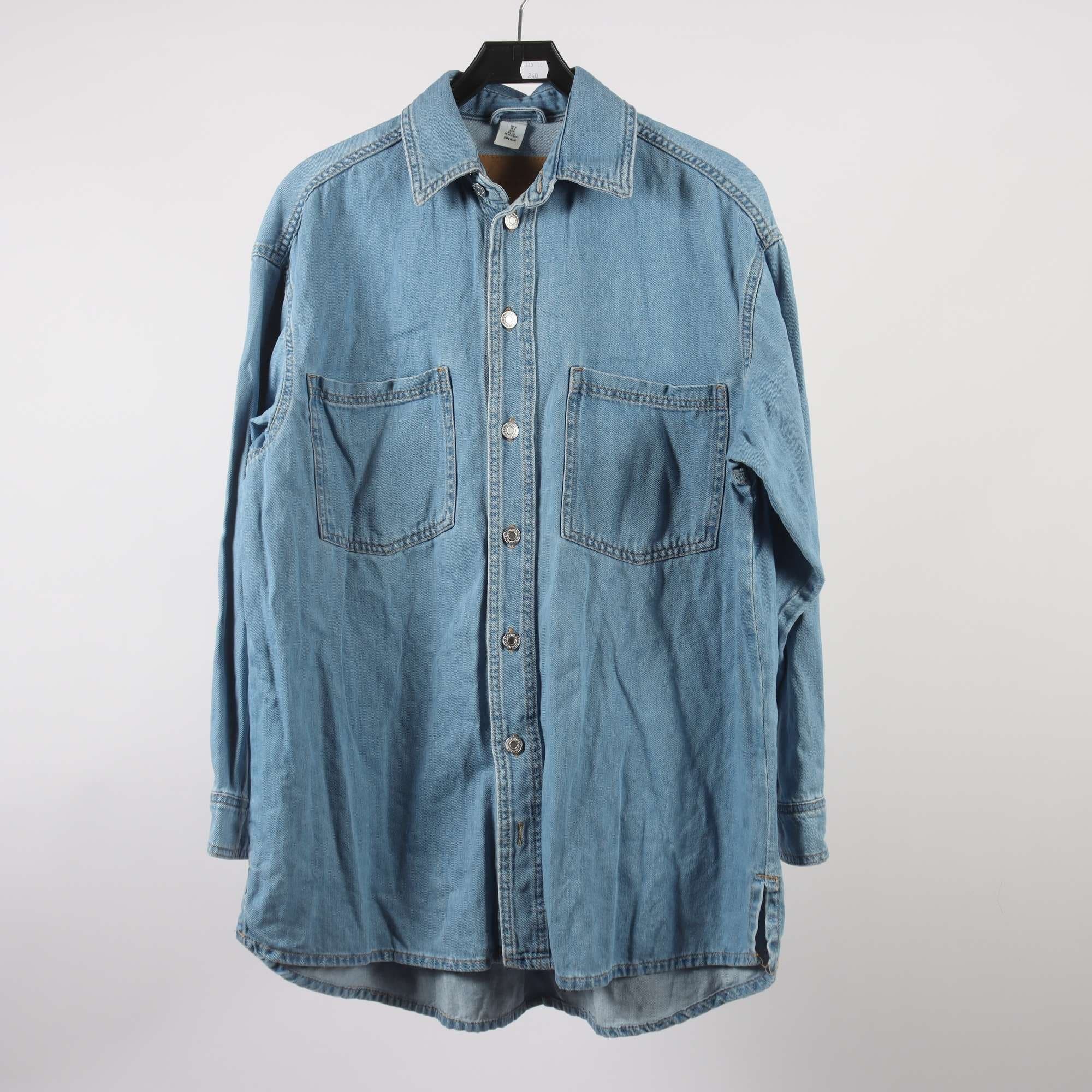 Jeansskjorta, & Denim, blå, stl. S.
