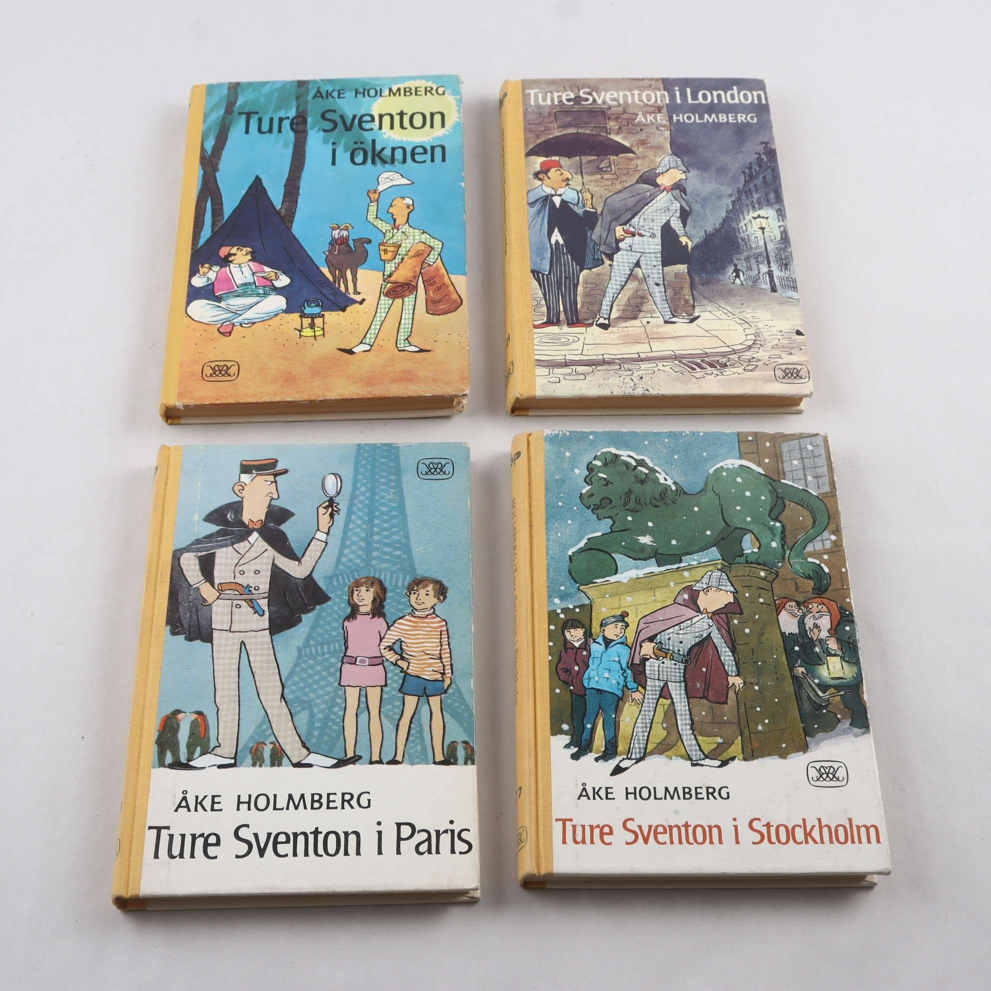 Åke Holmberg, Ture Sventon, bokpaket med 4 volymer