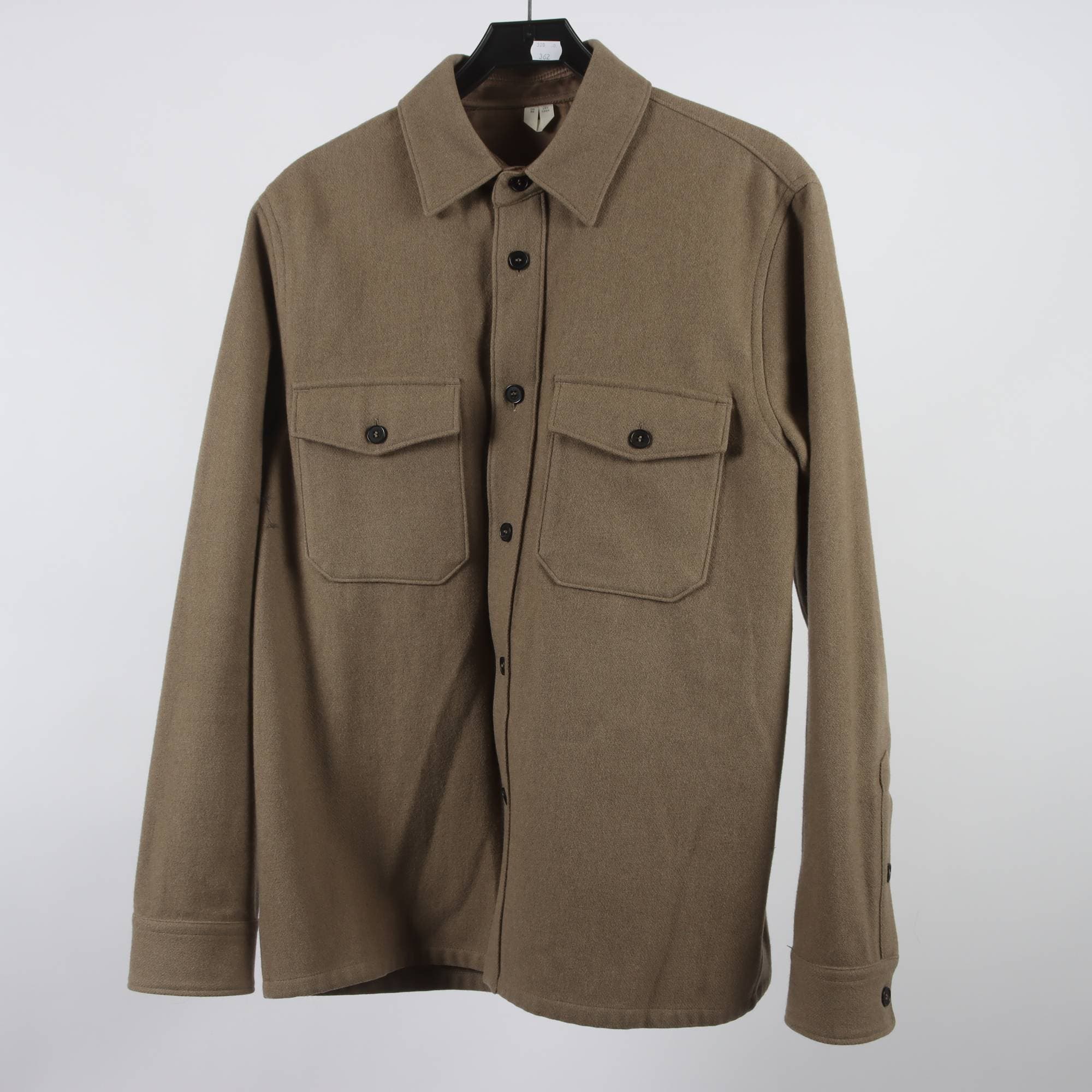 Overshirt, Arket, brun, 63% ull, stl. 50.