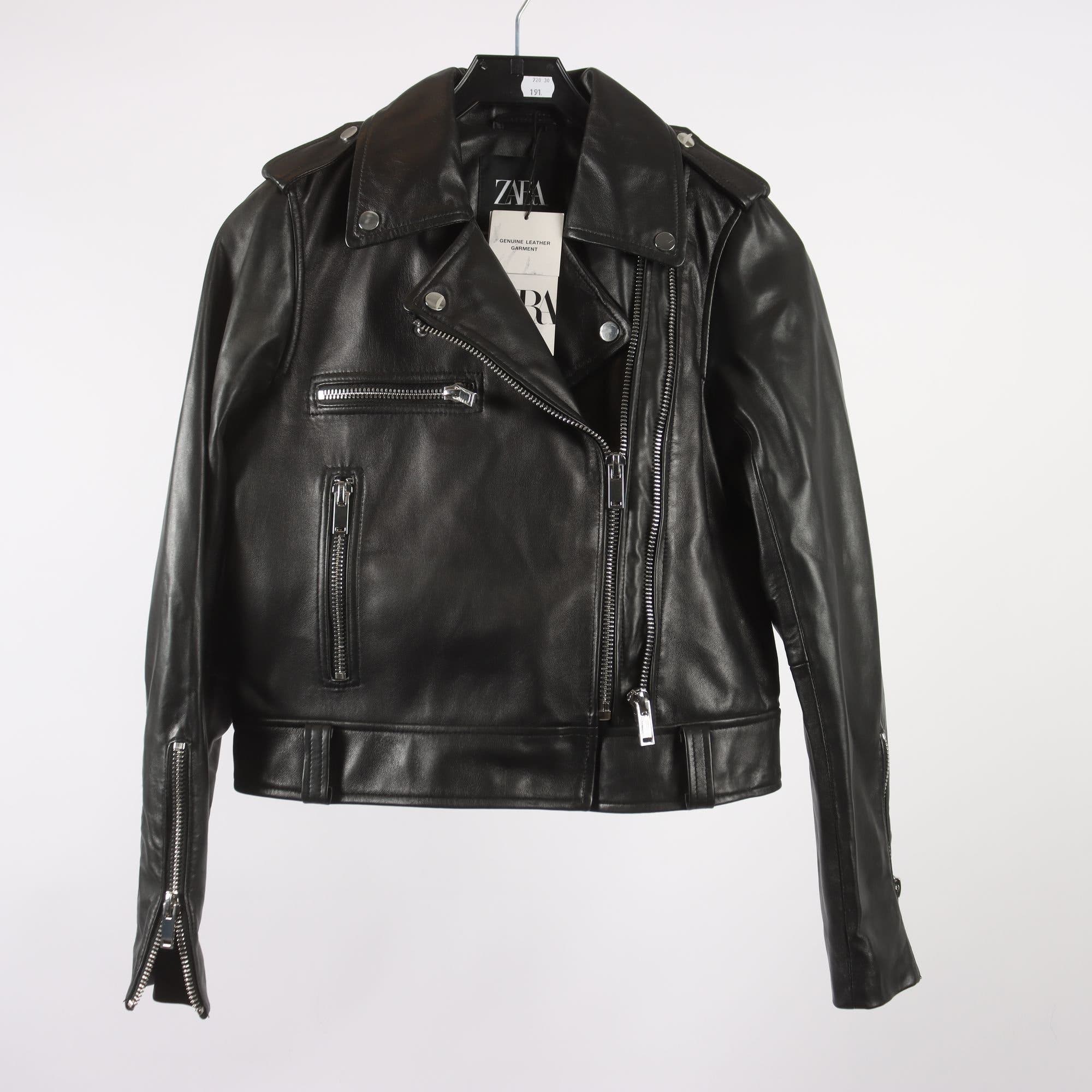 Skinnjacka, Zara, svart stl. M