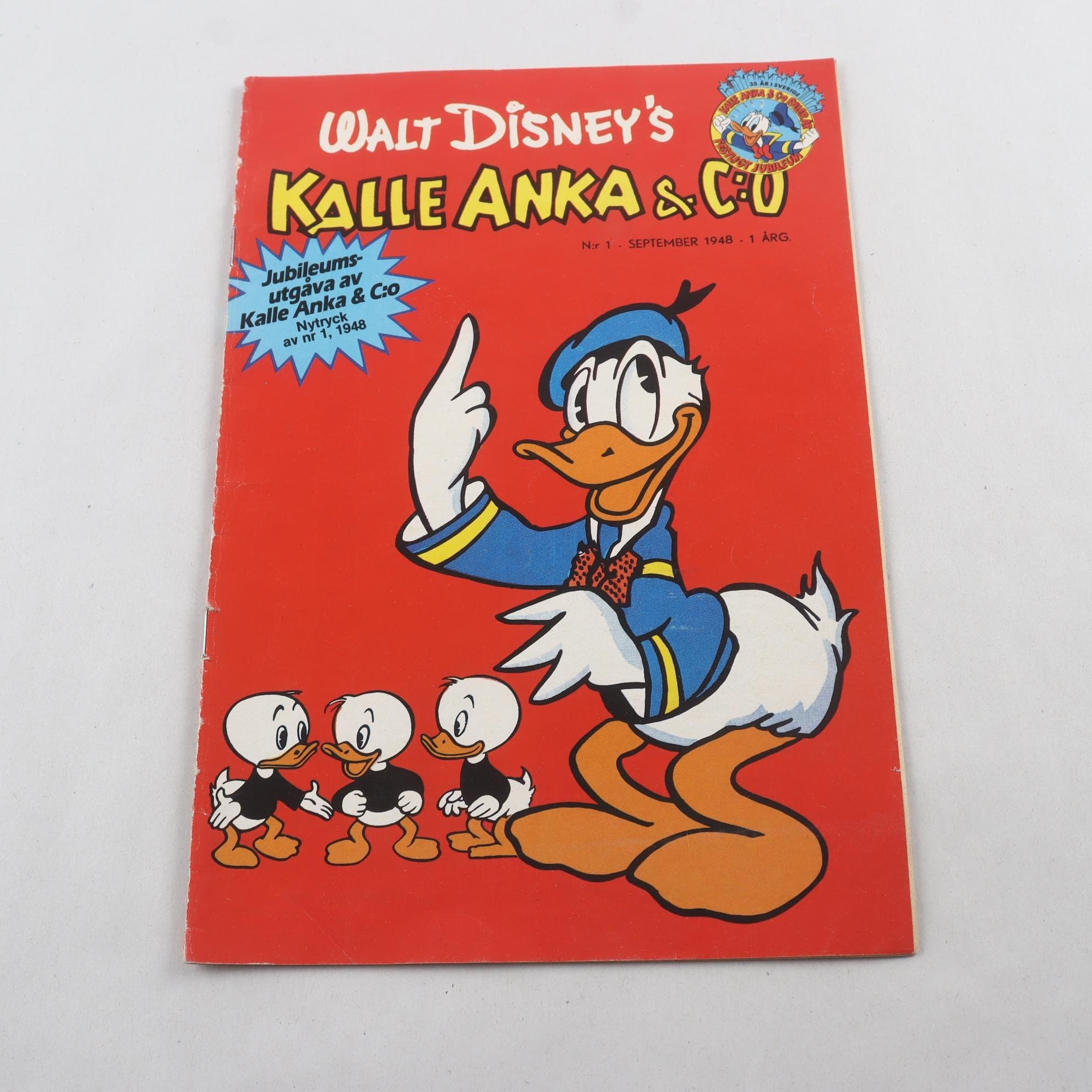 Kalle Anka & C:O, Nr. 1 1948 (nytryck från 1983)