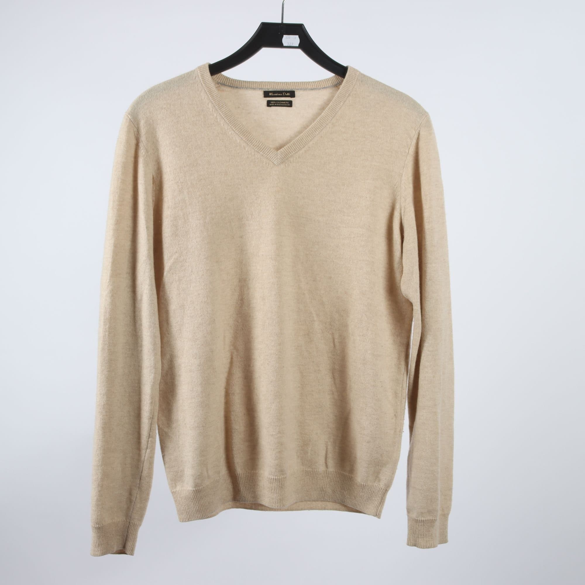 Tröja, Massimo Dutti, beige, 100% cashmere, stl. M.