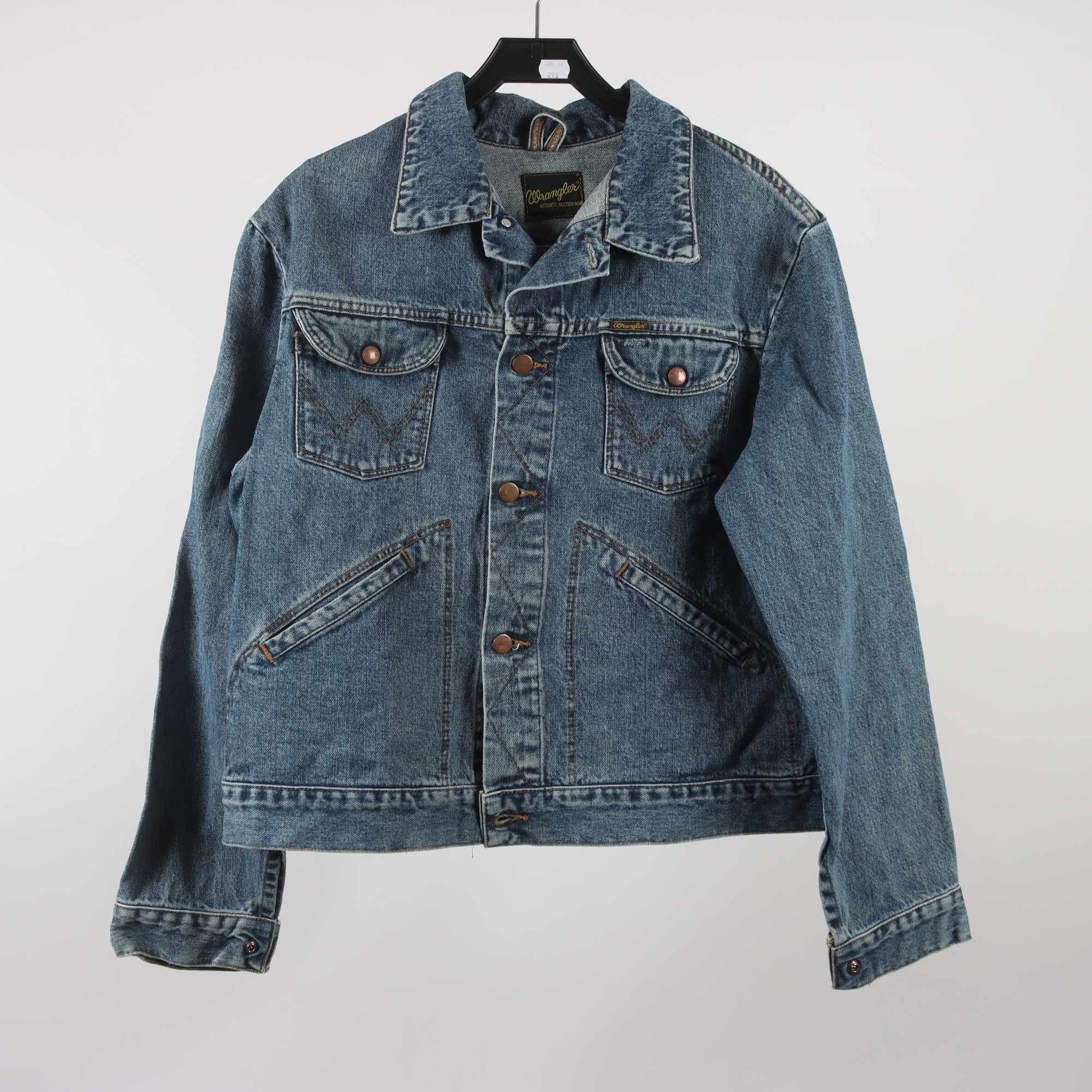 Jeansjacka, Wrangler, blå, stl. ca. M.
