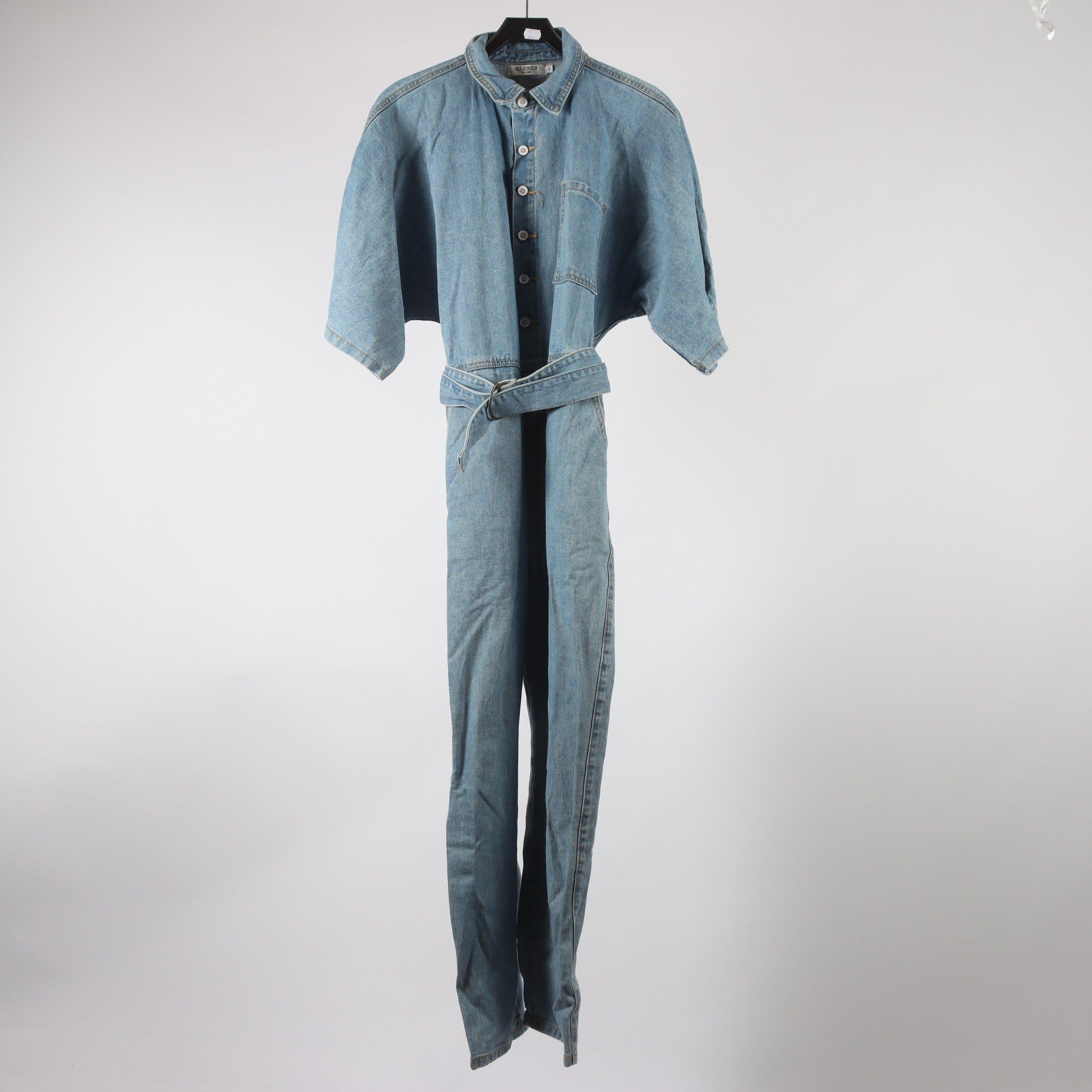 Byxdress, Elenza by L&L, blå, jeans, stl. L.