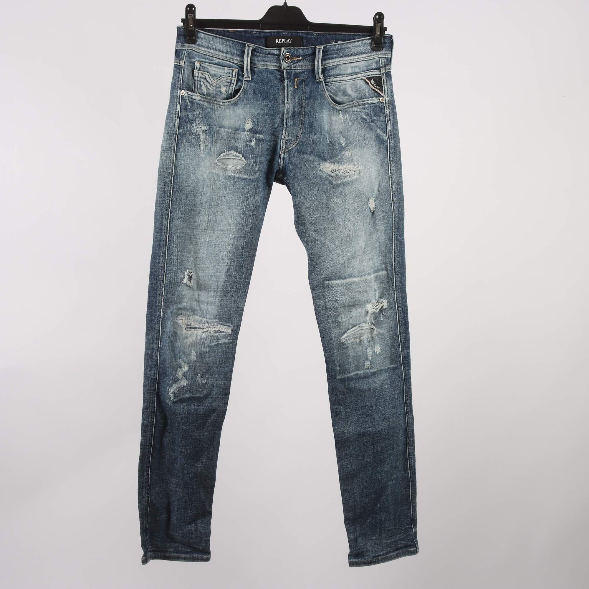 Jeans, Replay, blå, stl. W31 L32
