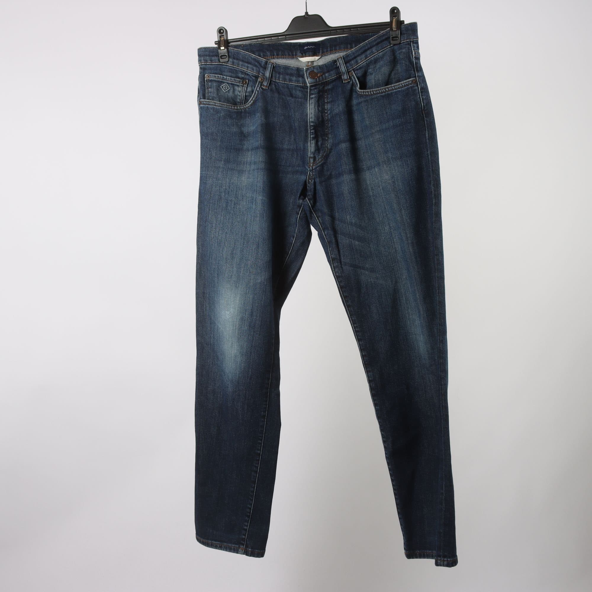 Jeans, Gant, blå, stl. 34″/32.