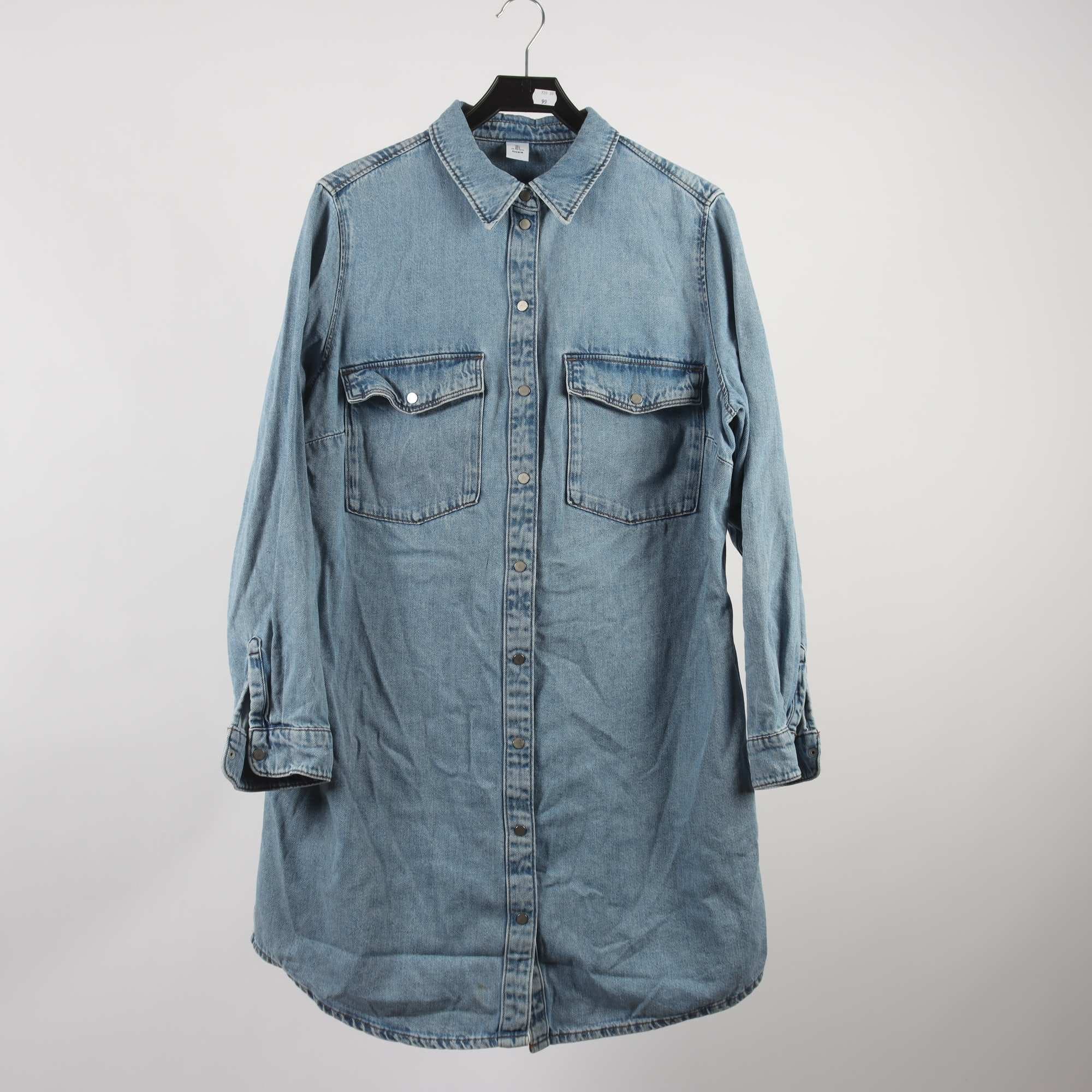 Jeansklänning, H&M, blå, stl. L