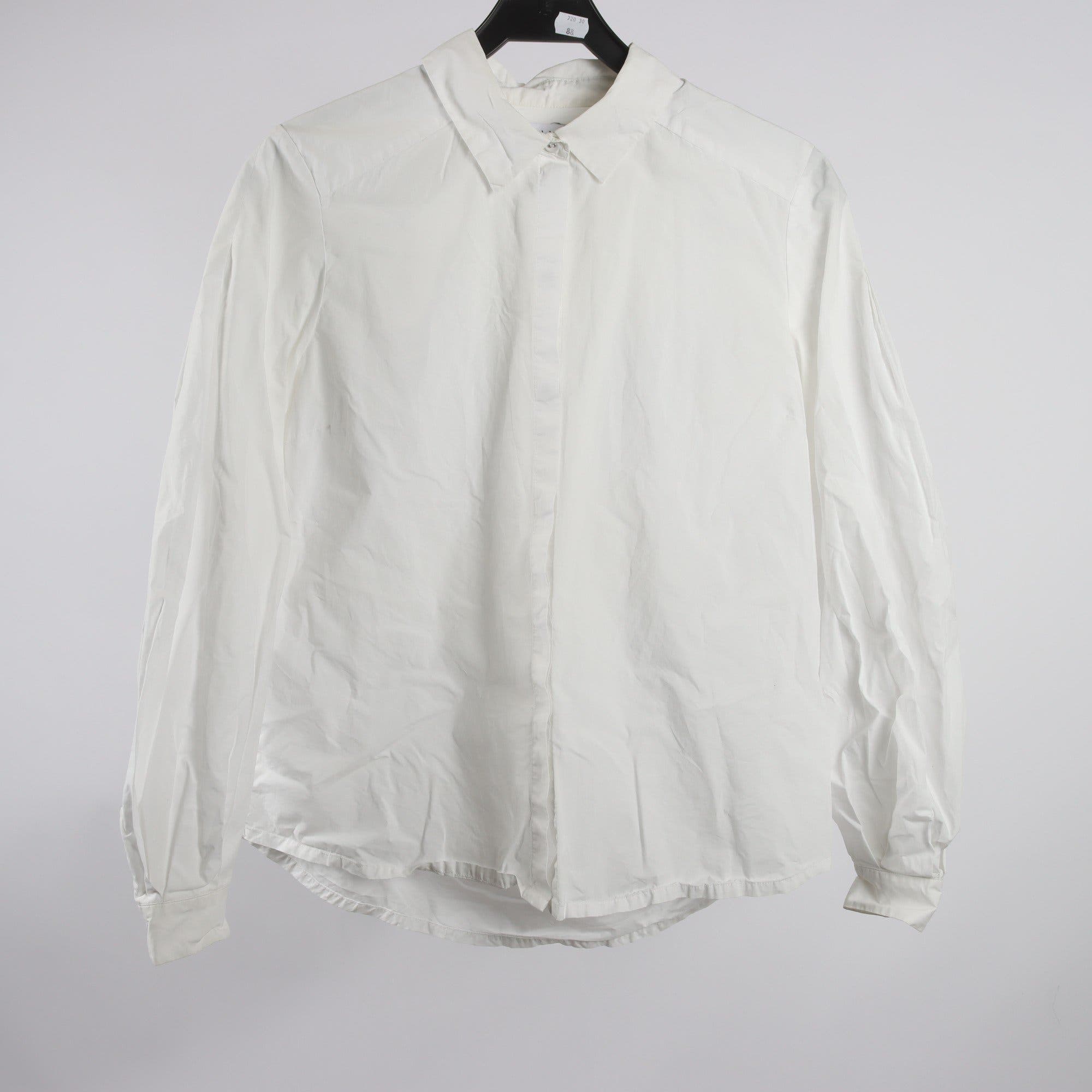 Blus/skjorta, Rodebjer ,vit, stl. S