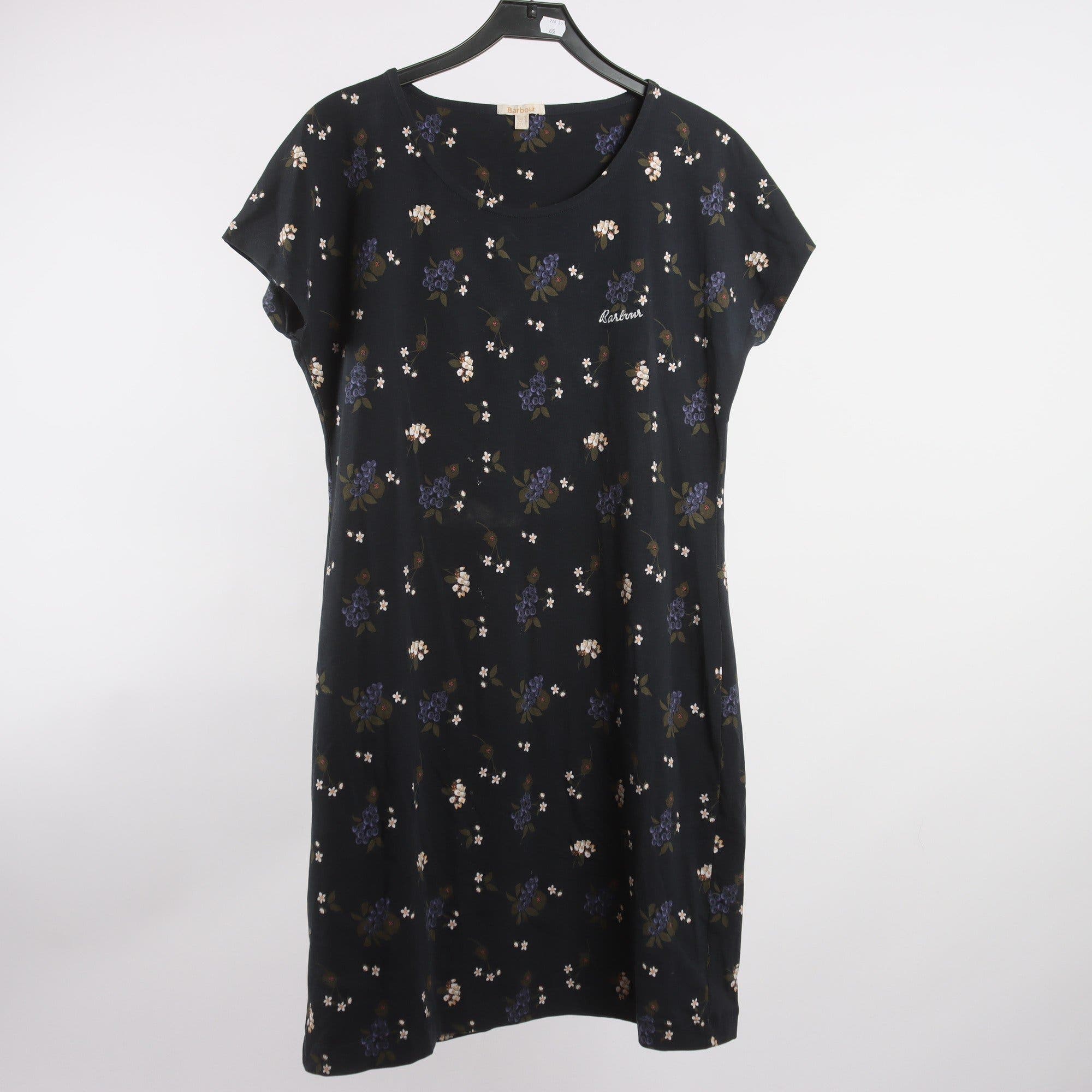 Klänning, Barbour, blå, mönstrad, stl. 40