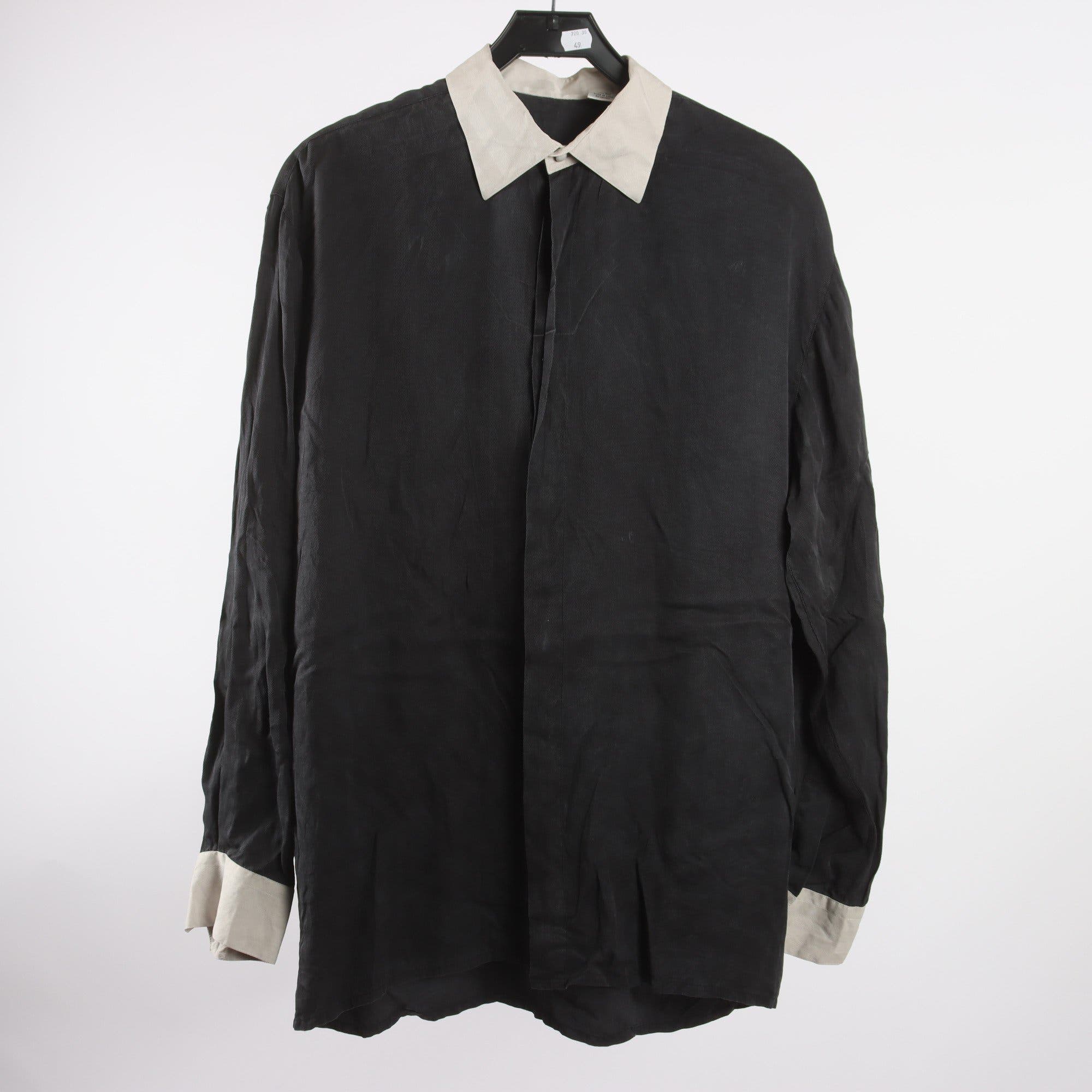 Blus, Sten Land Moda Seta, svart, 100% silke, stl. L