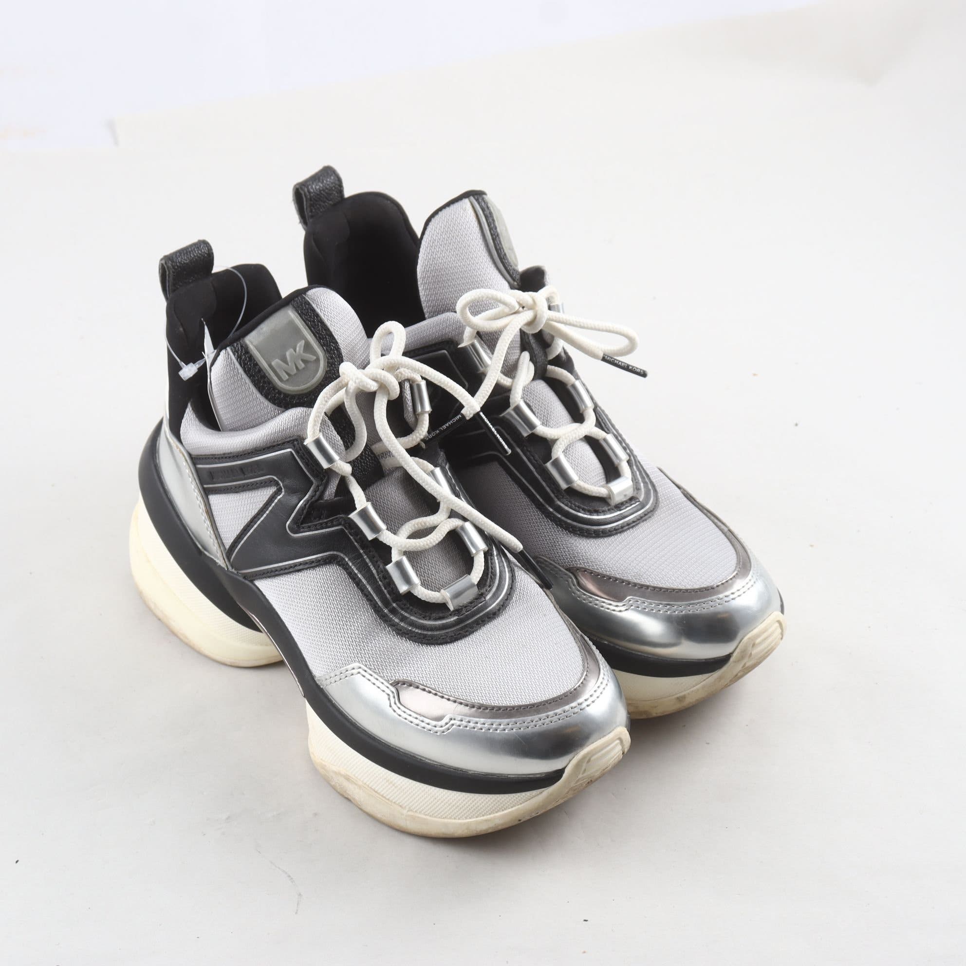Sneakers, Michael Kors, grå, vit, silver, stl. 6