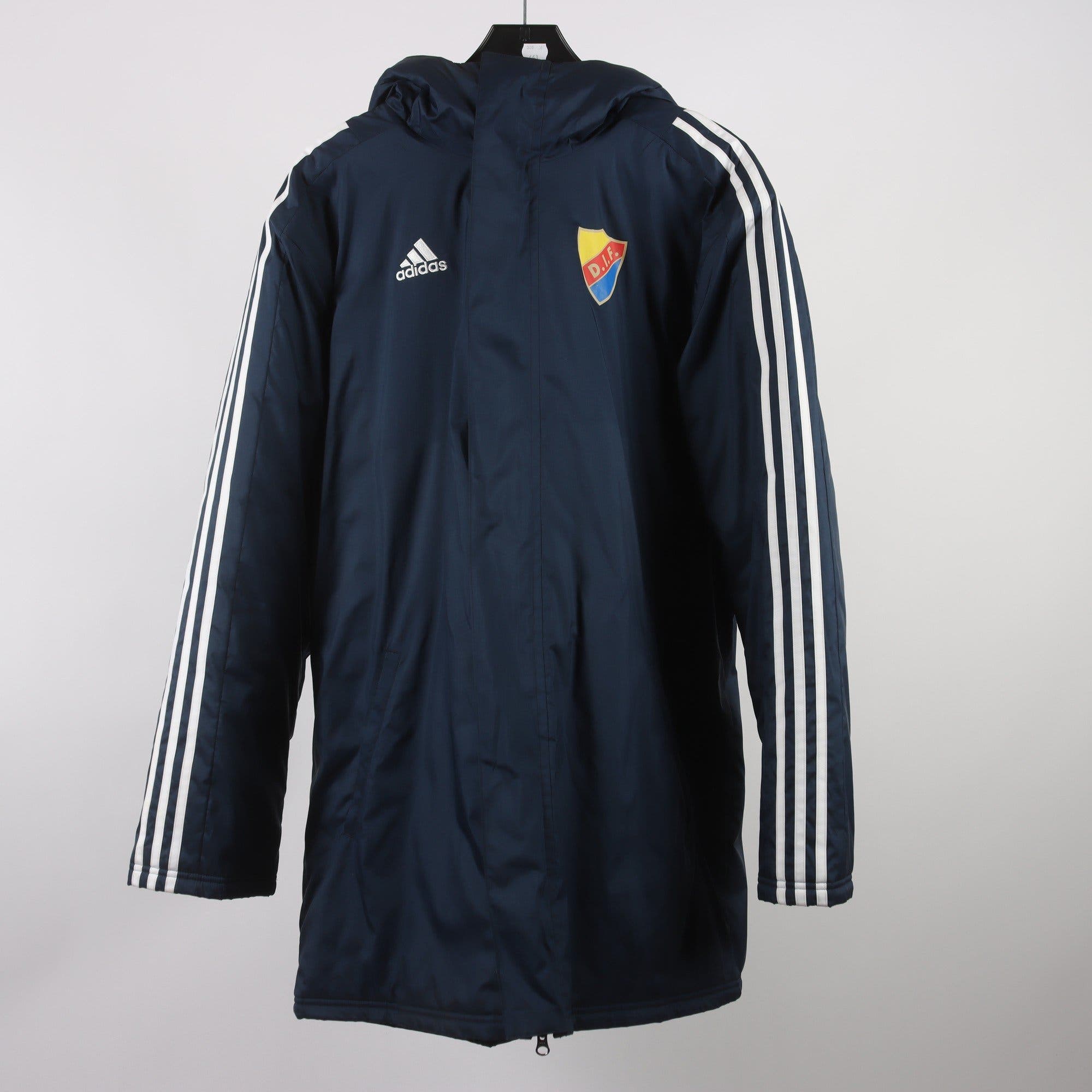 Vinterjacka, Adidas, DIF, Djurgården, blå, stl L.