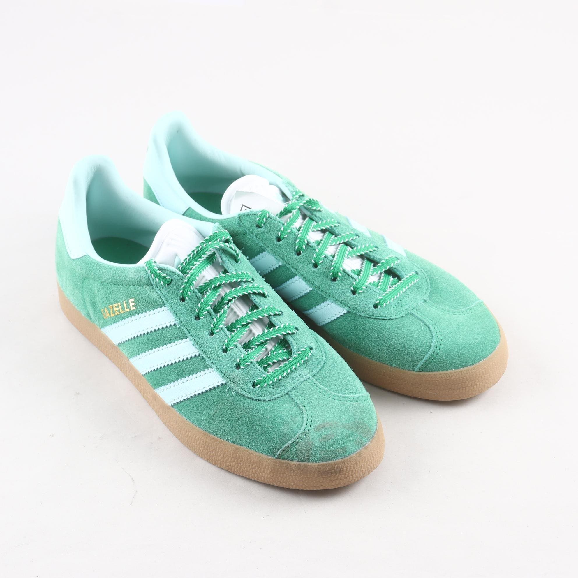 Sneakers, Adidas, Gazelle, grön, mocka, stl. US 6 1/2.