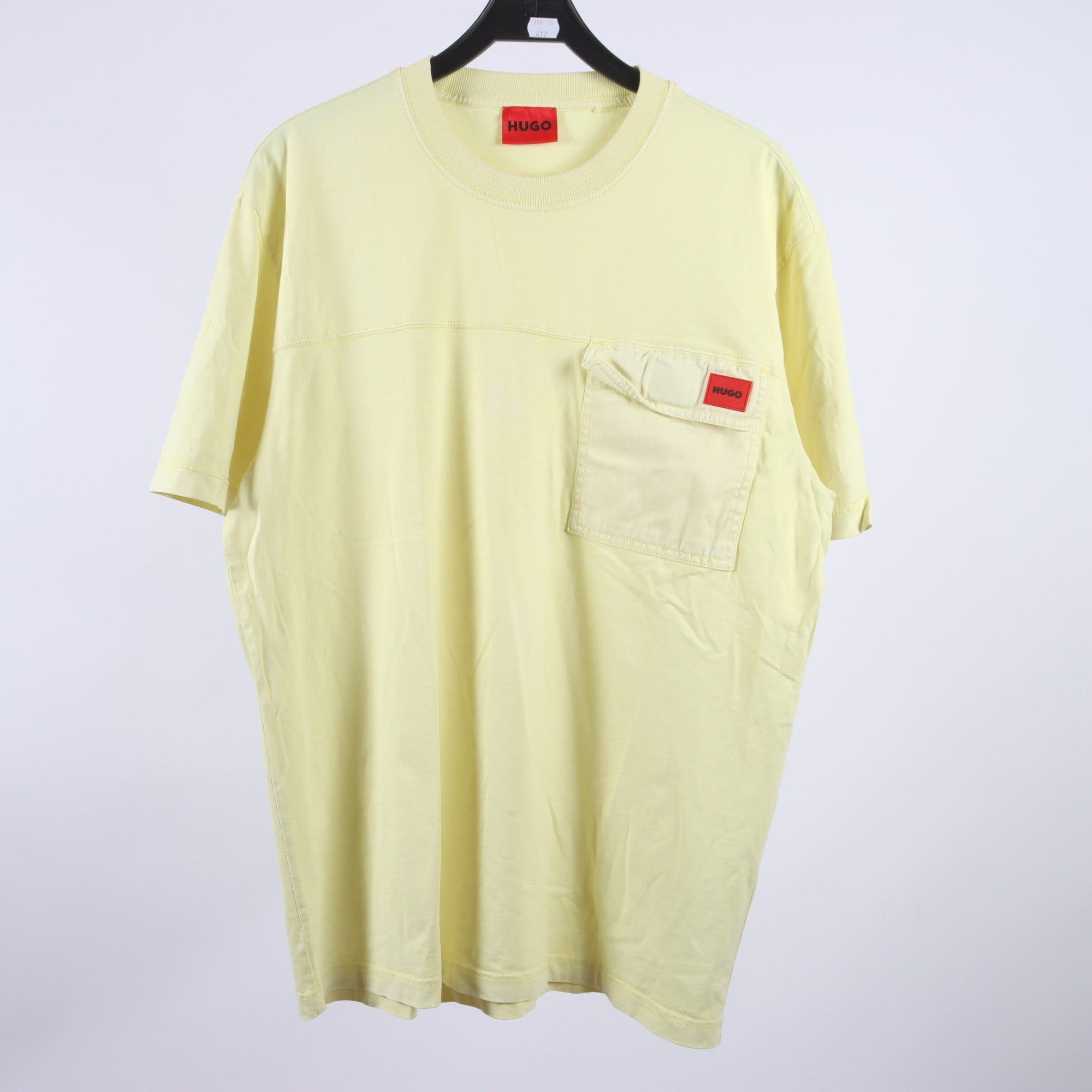 T-shirt, Hugo Boss, gul, stl. XL.