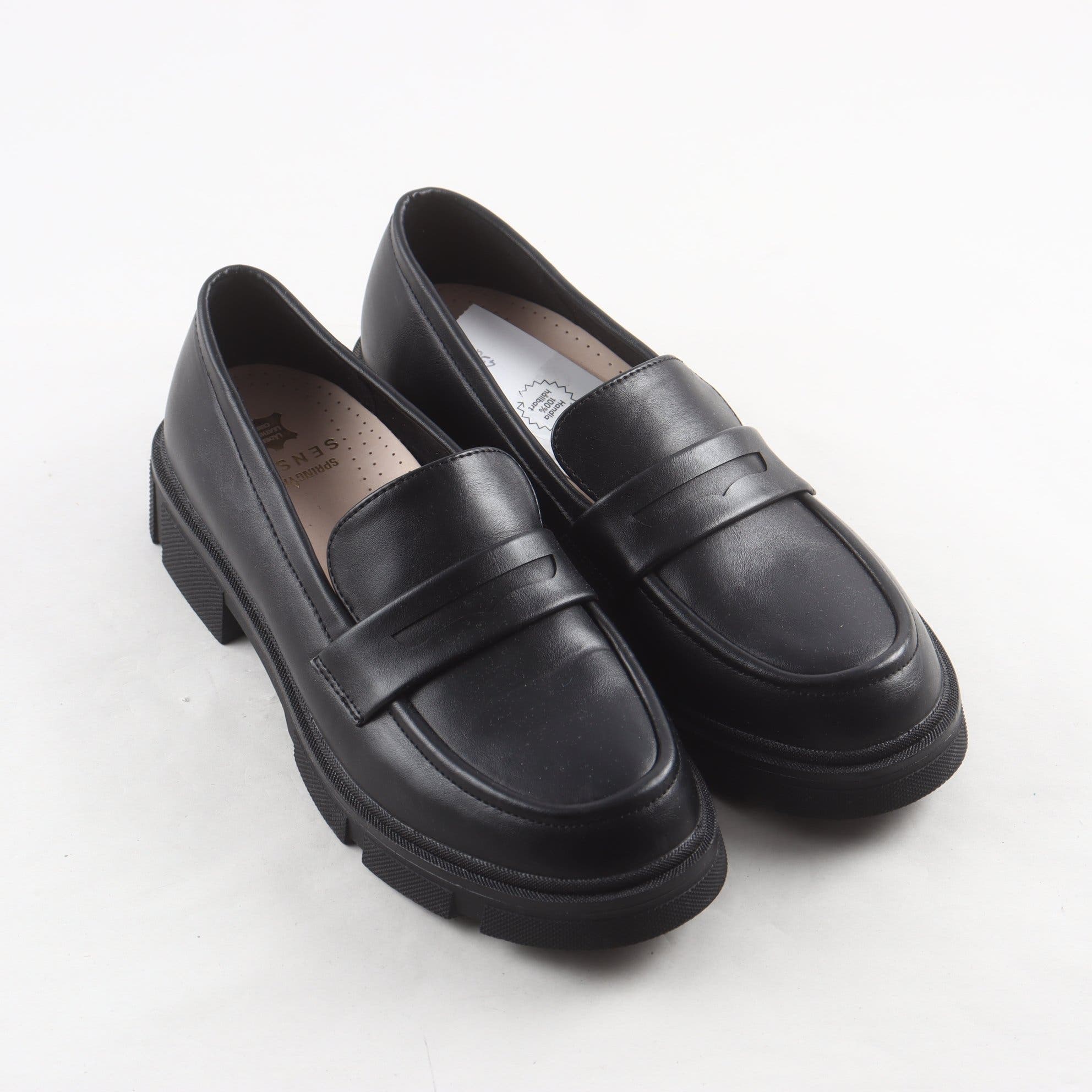 Loafers, Sensus, svart, stl. 40.